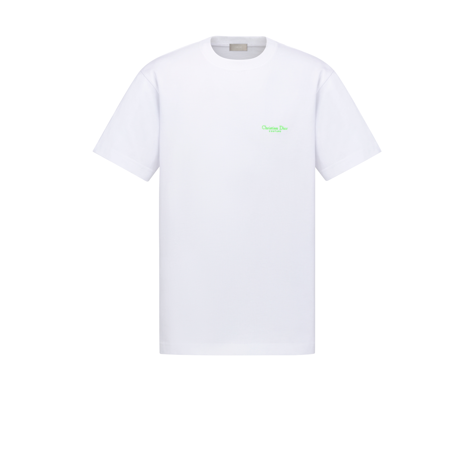 Christian Dior Couture Relaxed-Fit T-Shirt White Cotton Jersey | DIOR