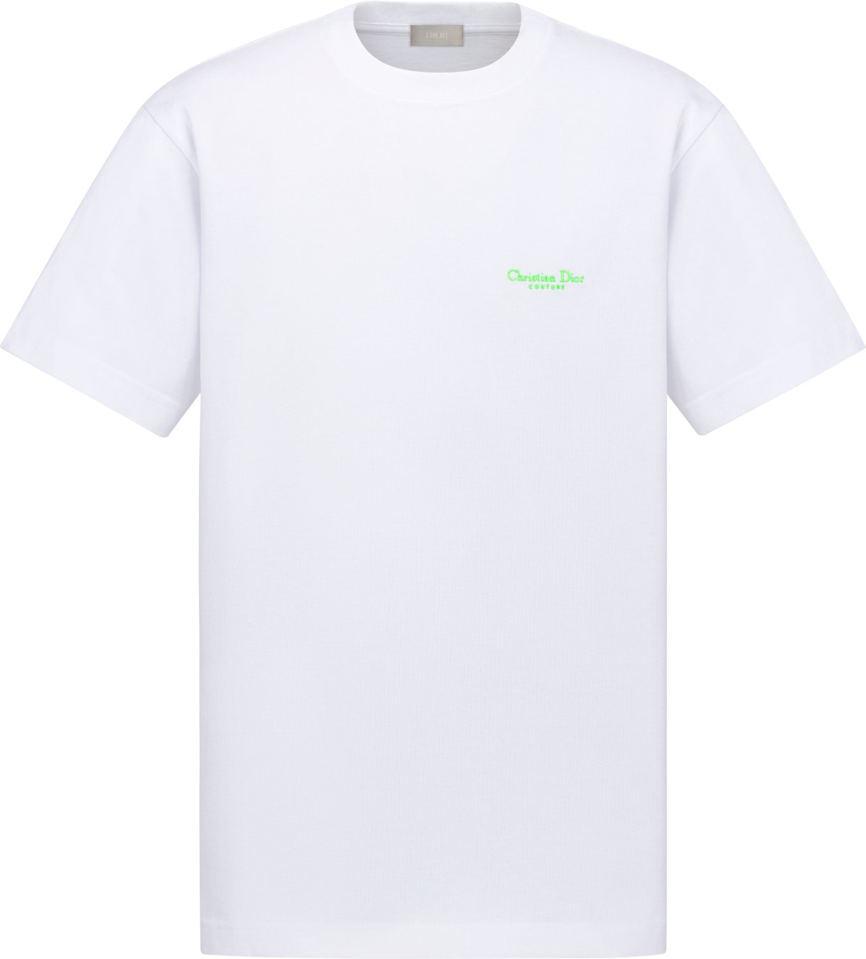 Camiseta de corte relajado Christian Dior Couture Punto de algodon azul DIOR