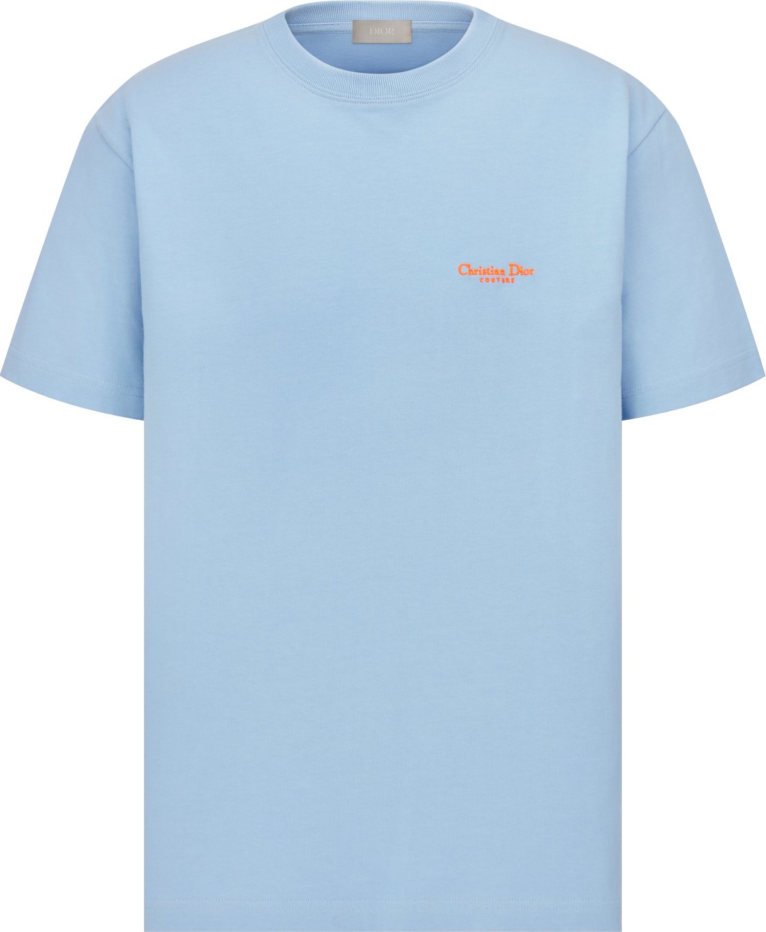 Christian Dior Couture Relaxed Fit T Shirt Blue Cotton Jersey DIOR