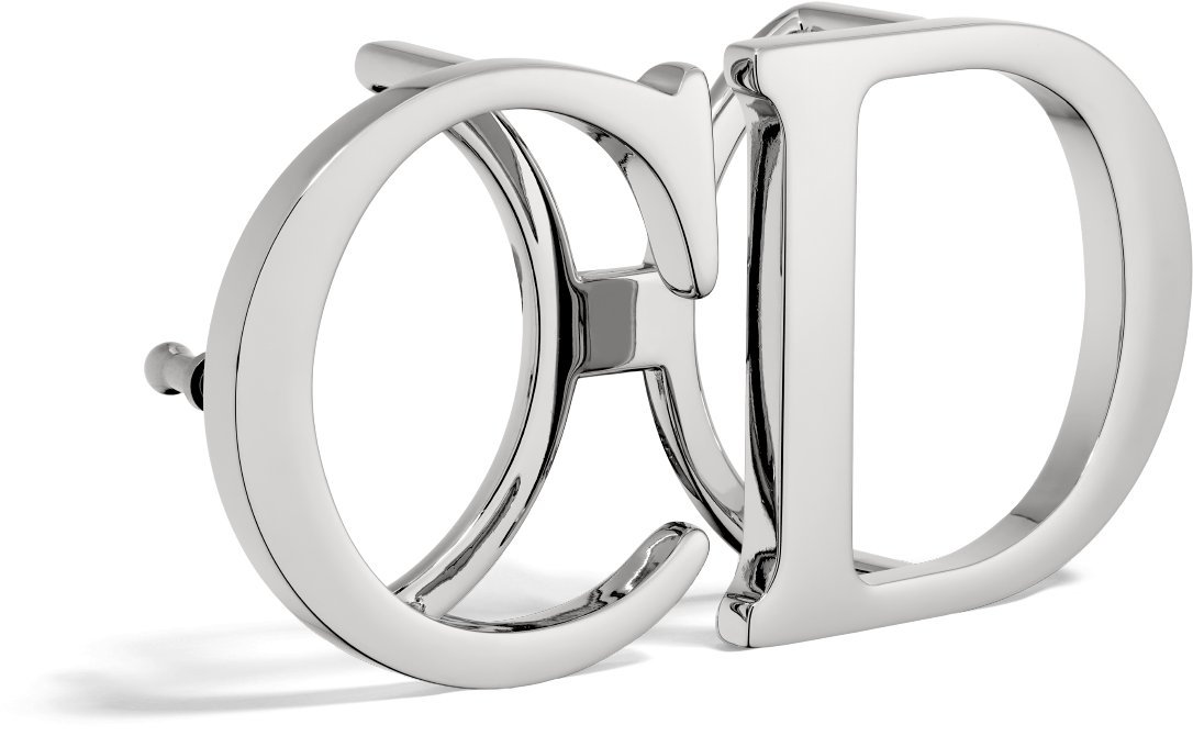 CD Belt Buckle Three quarter closed view