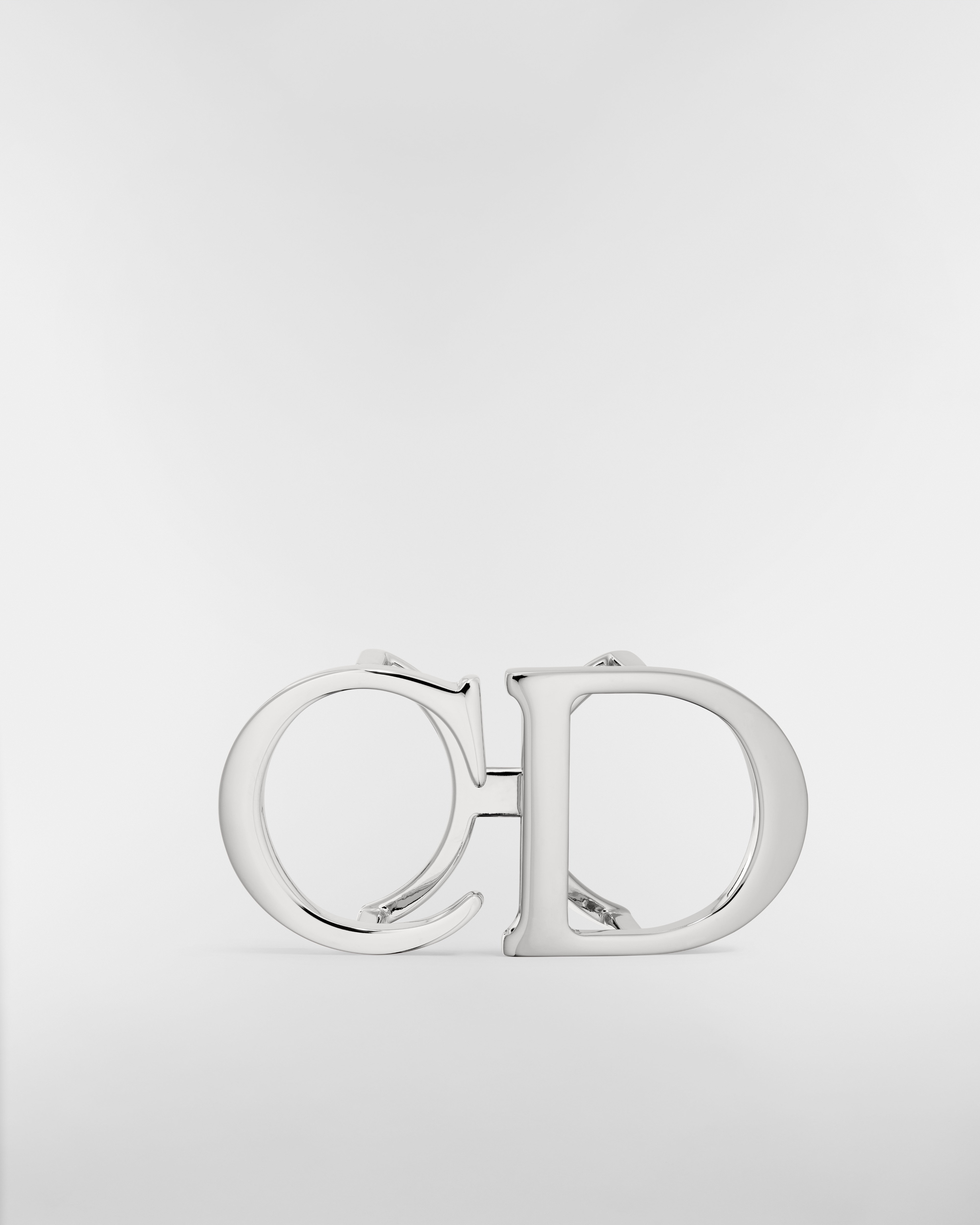 Fibbia CD Ottone con finitura color palladio, 35 mm E06