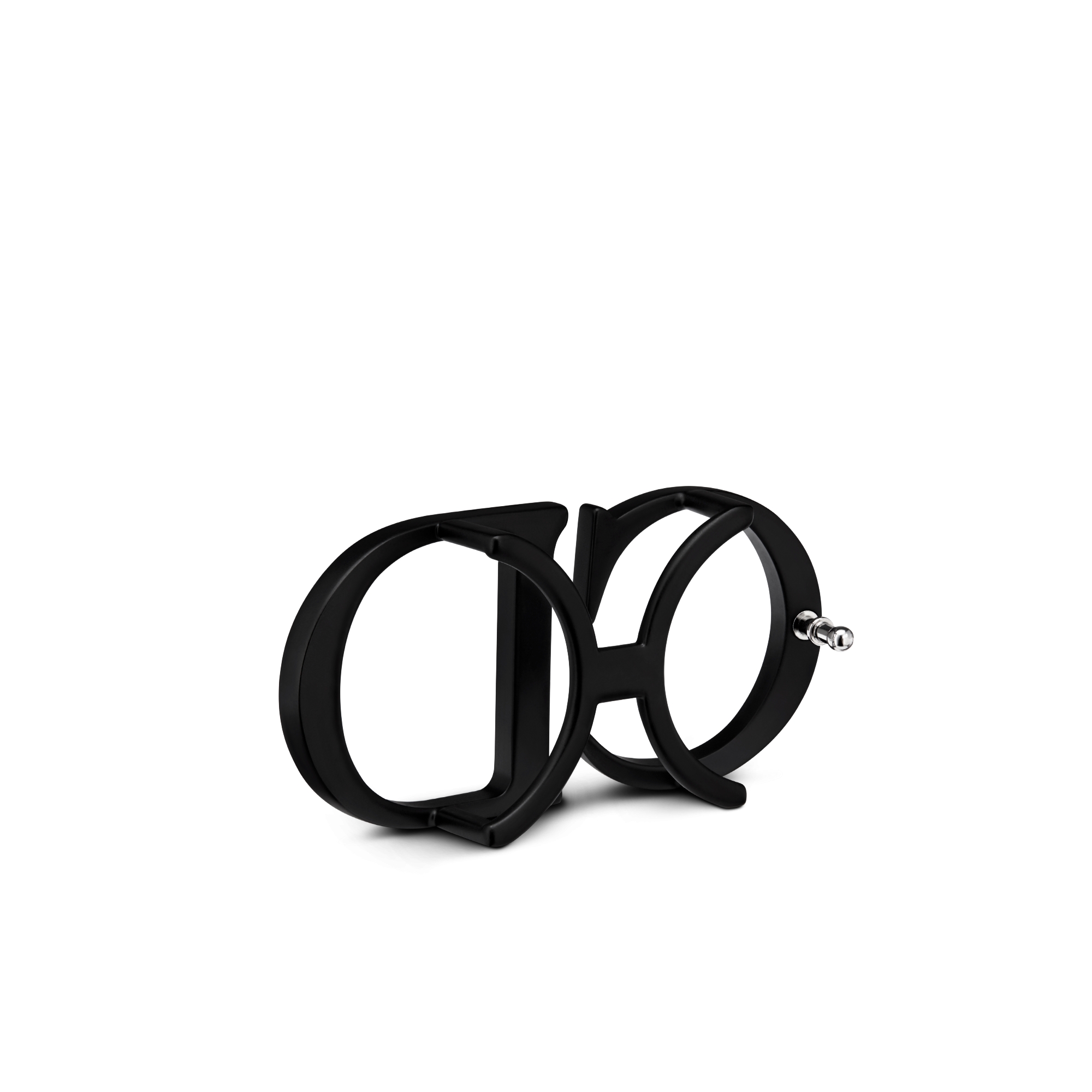 CD 벨트 버클 블랙 래커 피니시 브라스 35mm E05