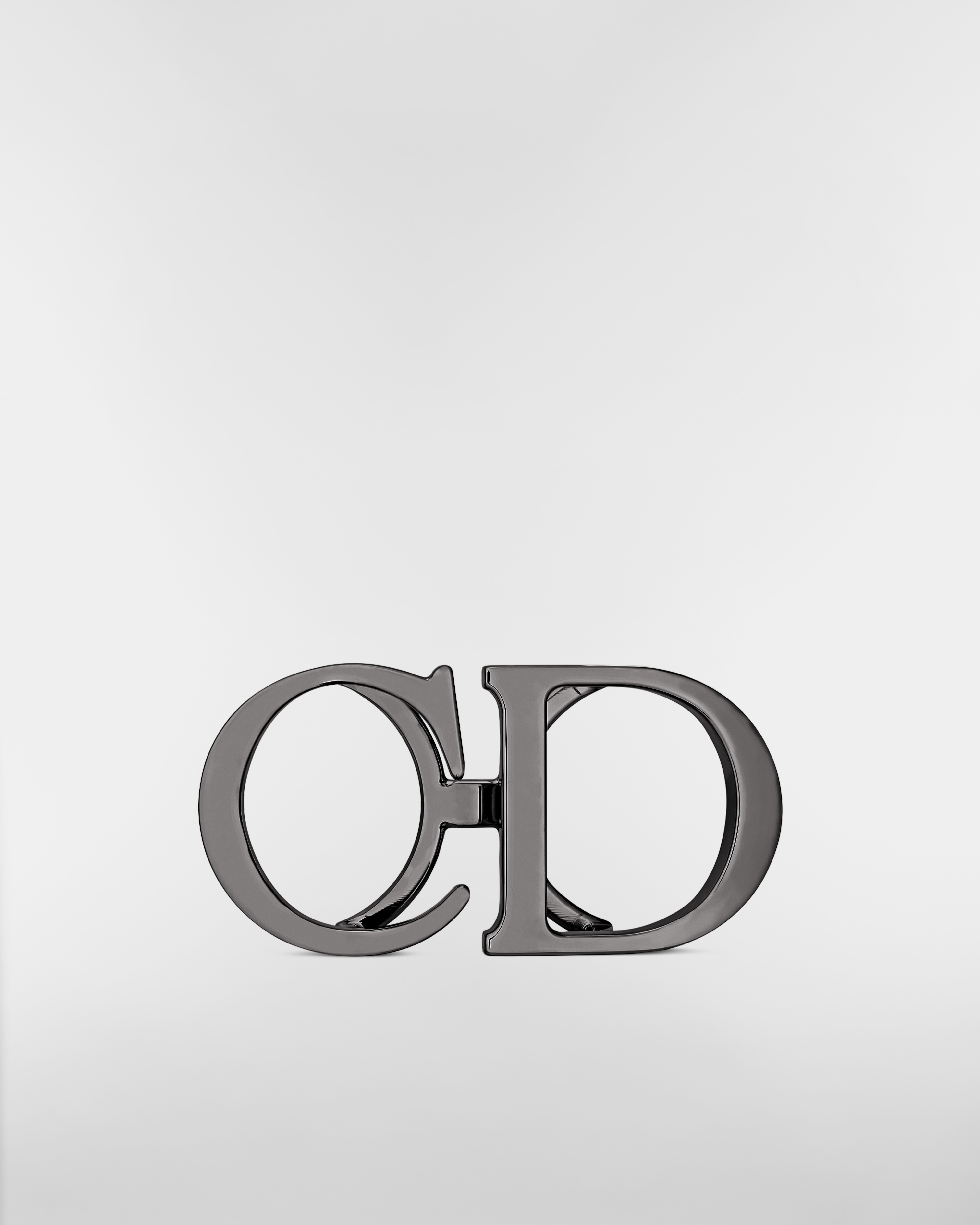 Fivela de cinto CD Metal com acabamento em rutênio, 35 mm E01