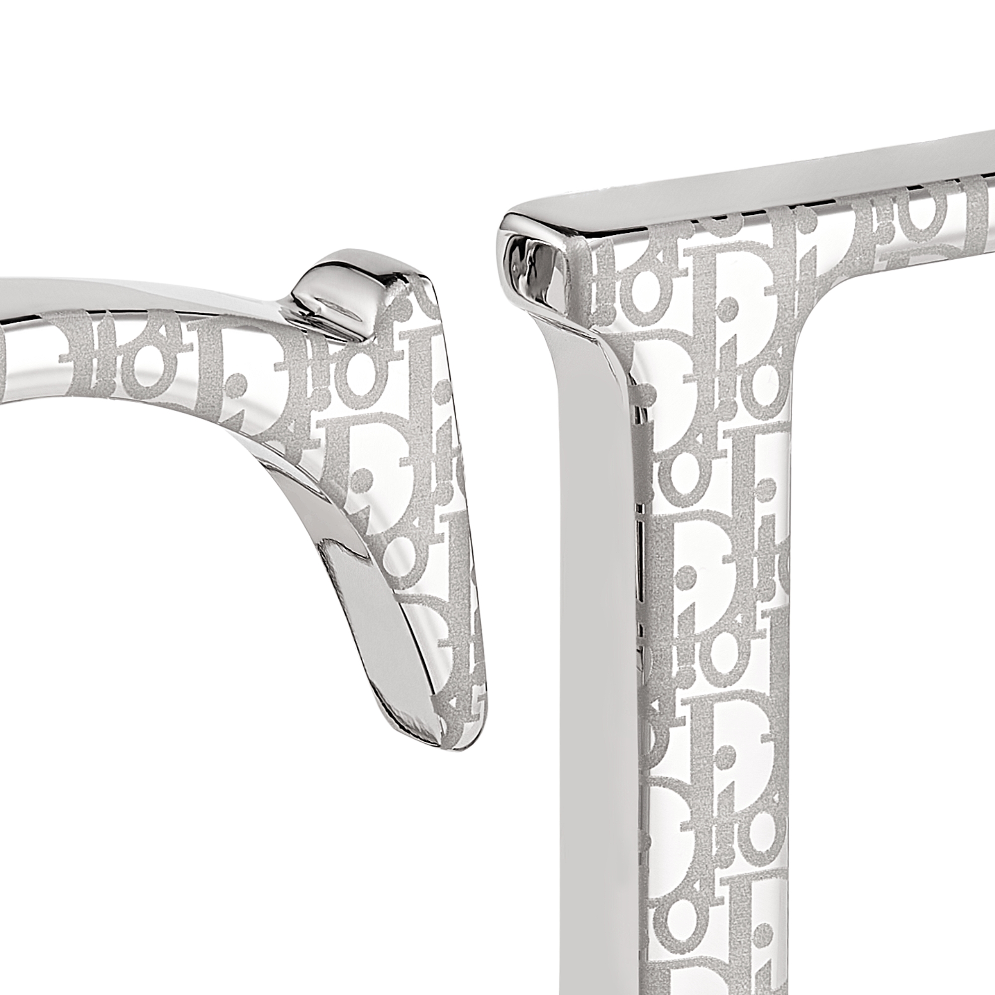 CD Belt Buckle Palladium-Finish Dior Oblique Brass, 35 MM E09