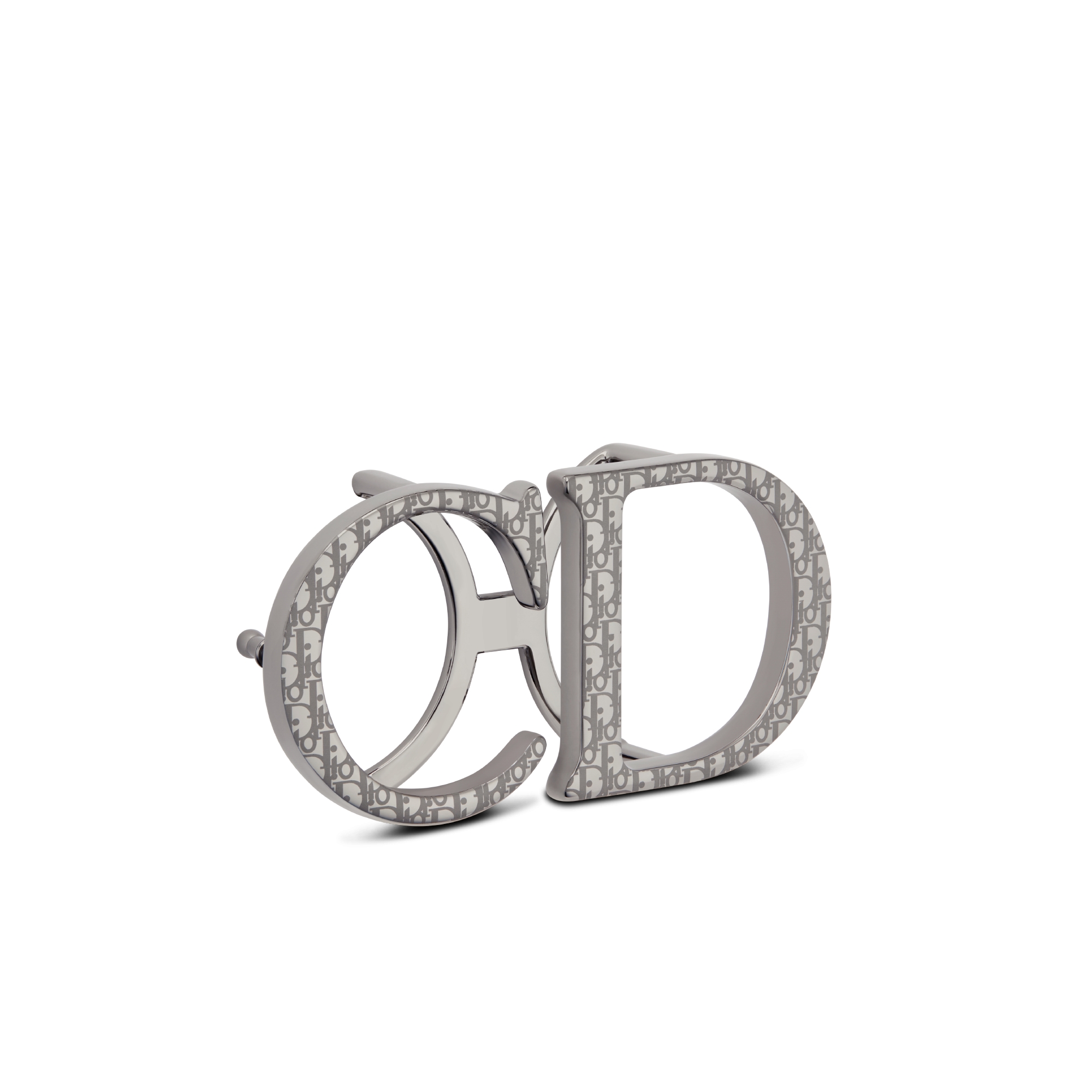 CD Belt Buckle Dior Oblique Ruthenium-Finish Brass, 35 MM E03
