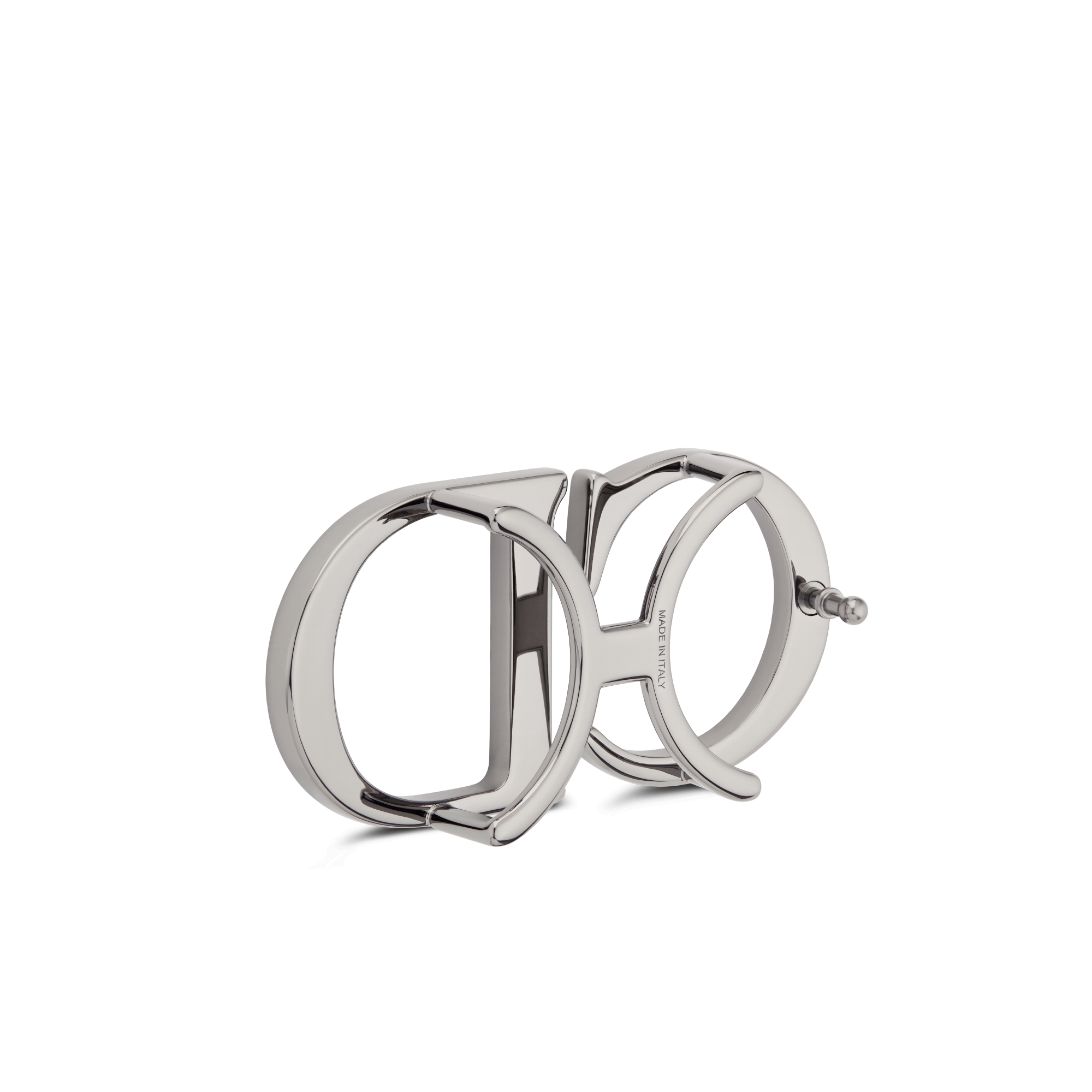 CD Belt Buckle Dior Oblique Ruthenium-Finish Brass, 35 MM E05