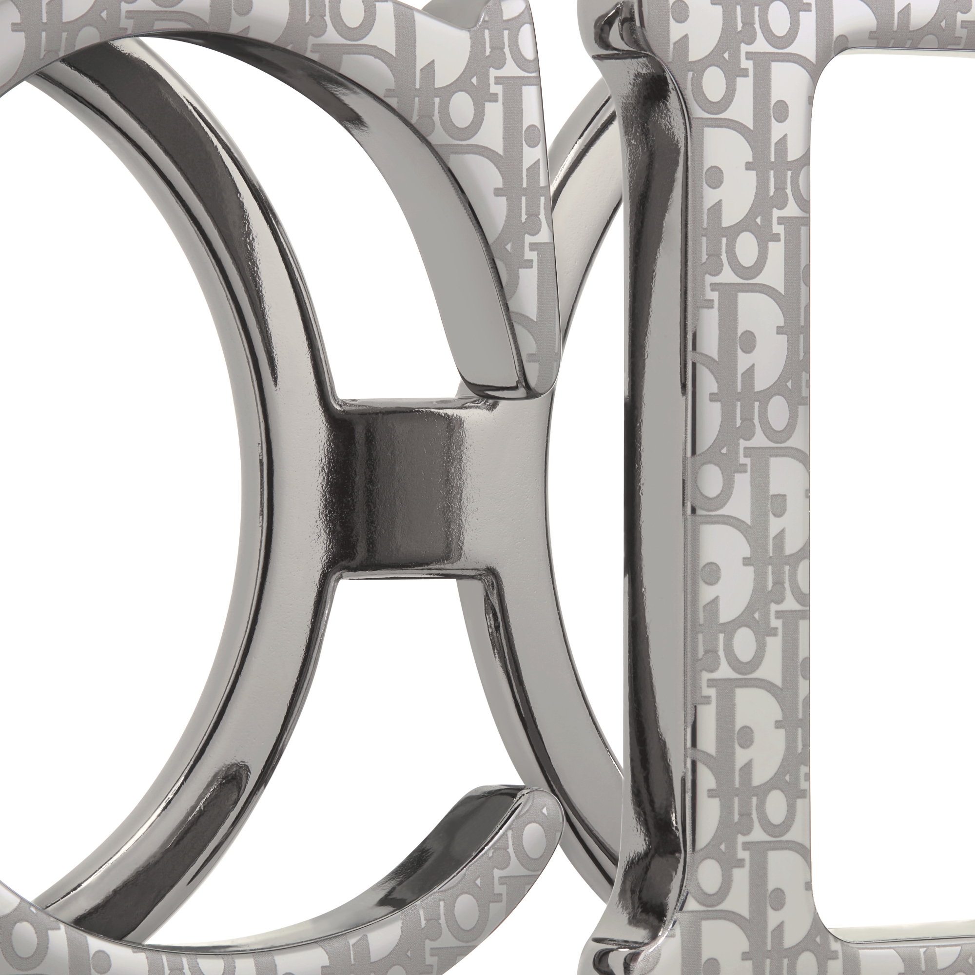 CD Belt Buckle Dior Oblique Ruthenium-Finish Brass, 35 MM E09