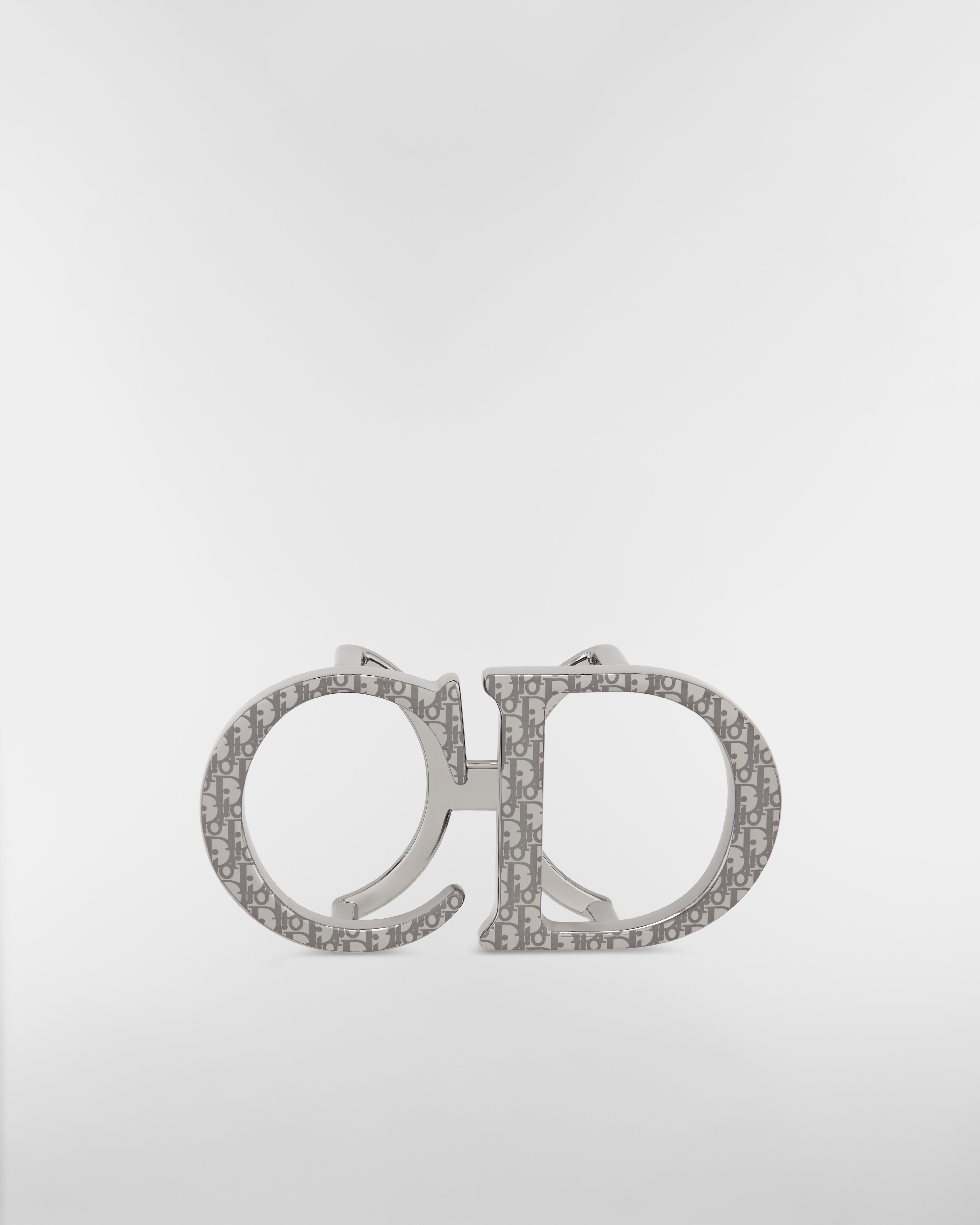 CD Belt Buckle Dior Oblique Ruthenium-Finish Brass, 35 MM E06