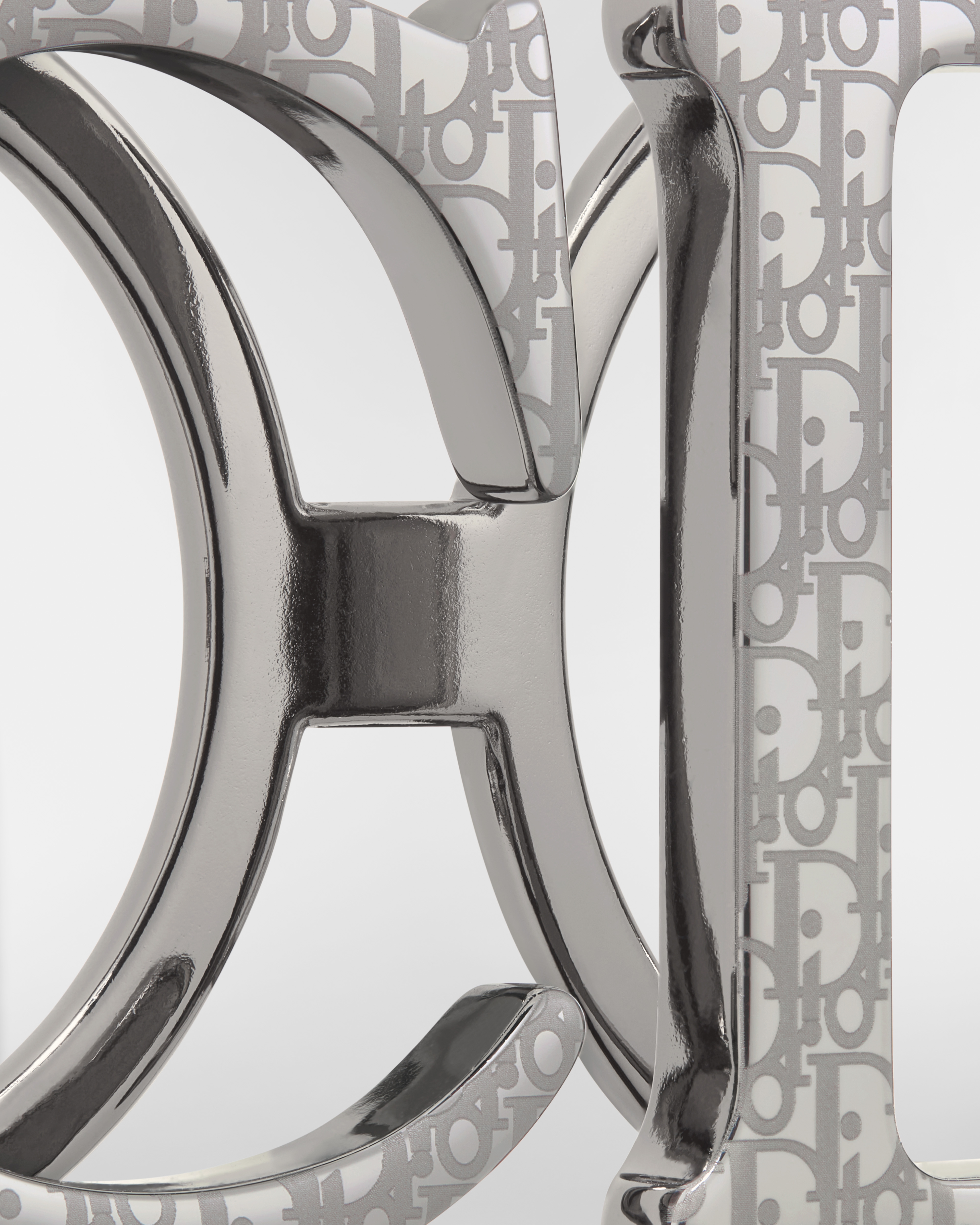 CD Belt Buckle Dior Oblique Ruthenium-Finish Brass, 35 MM E09