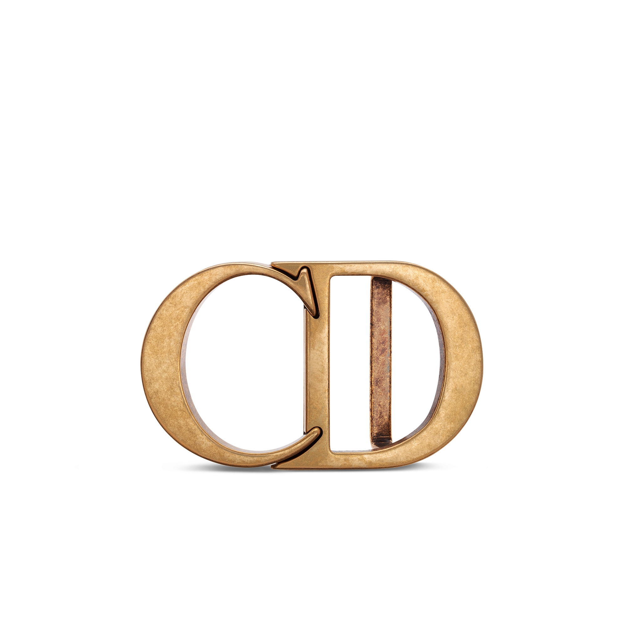 หัวเข็มขัด CD Icon ทองเหลืองเคลือบสีทองแอนทีค, 35 มม. E01