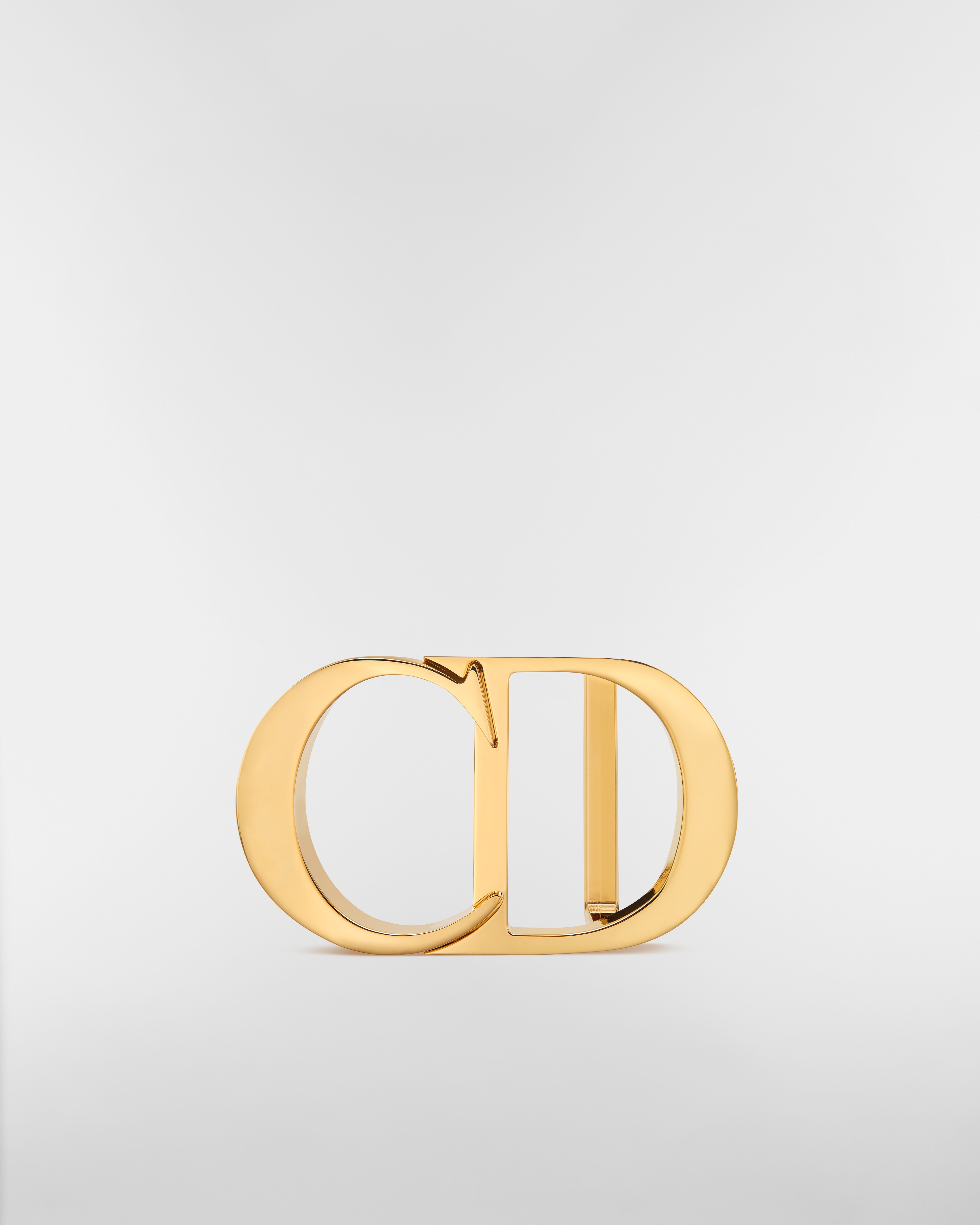 CD Icon Belt Buckle Gold-Finish Brass, 35 MM E01