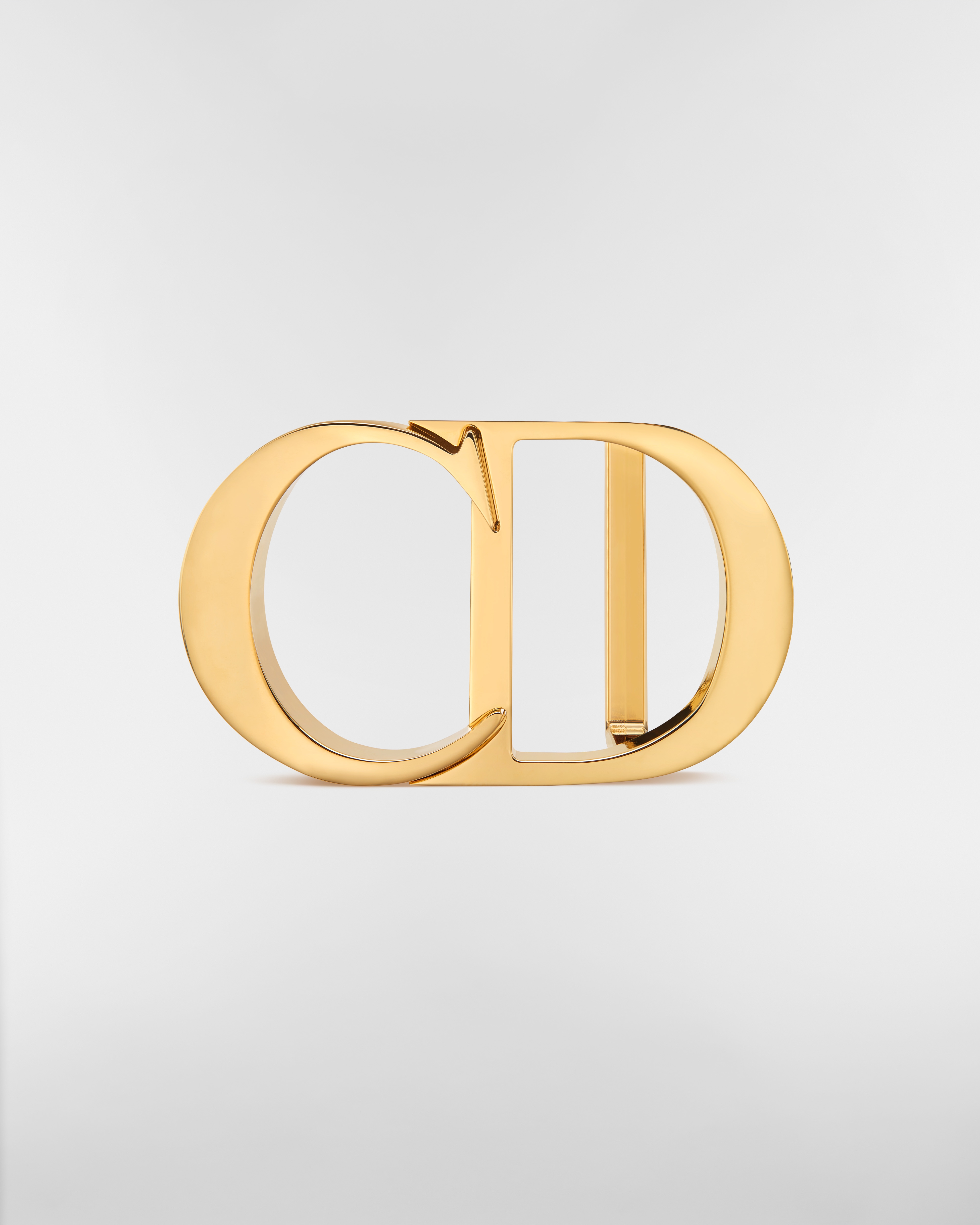 CD Icon Belt Buckle Gold-Finish Brass, 35 MM E01