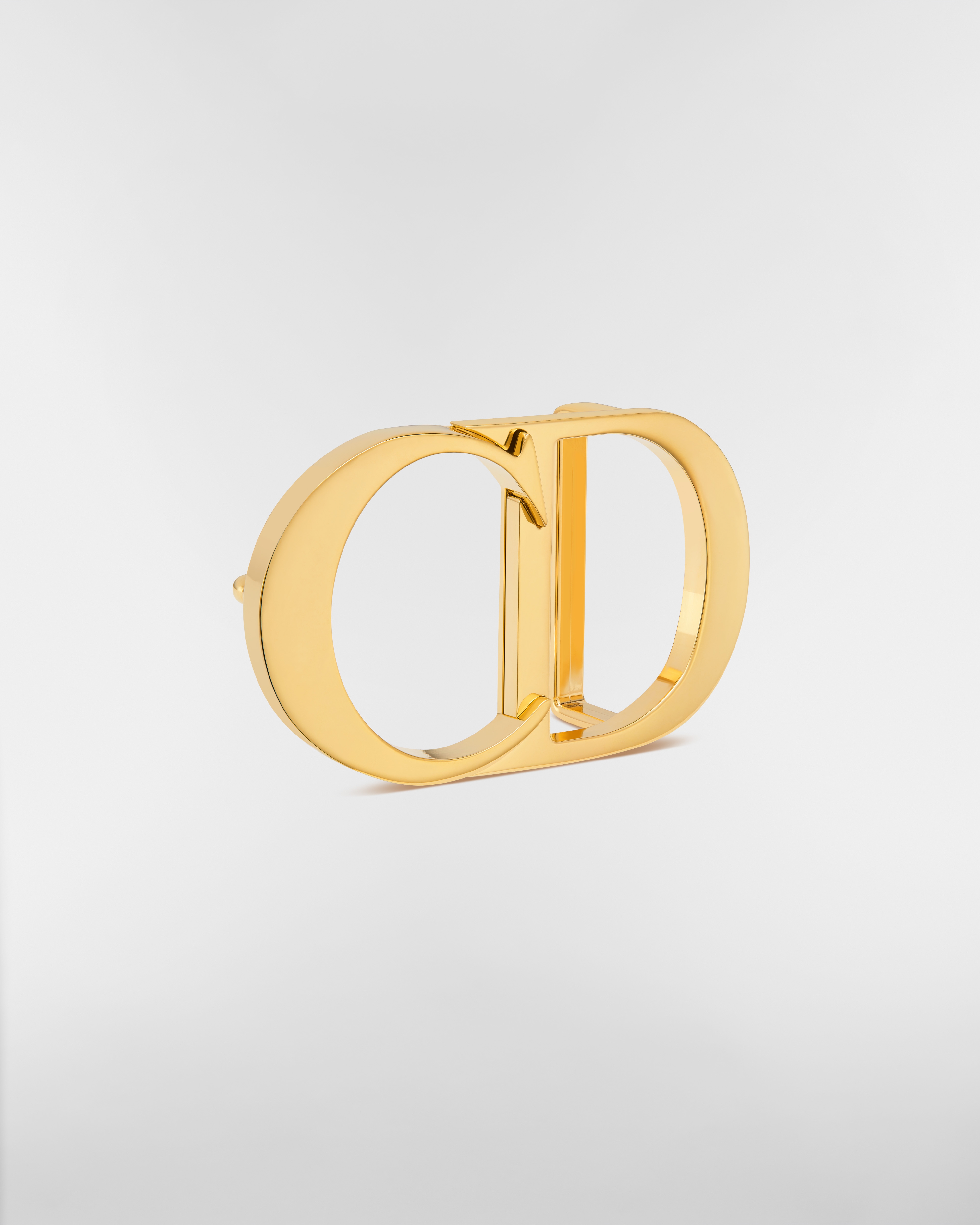 CD Icon Belt Buckle Gold-Finish Brass, 35 MM E03