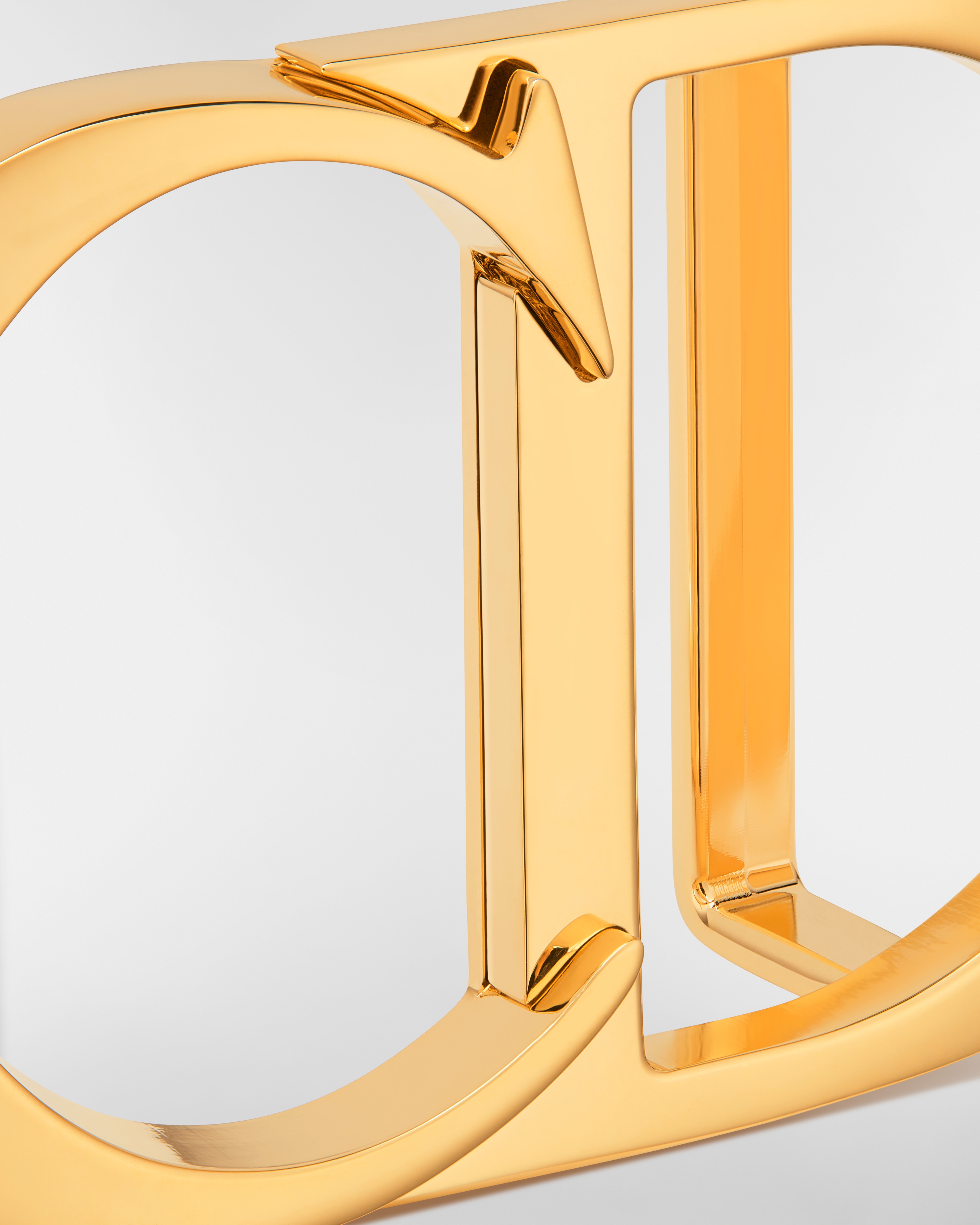 CD Icon 腰帶扣環 金色飾面黃銅，35 毫米 E09