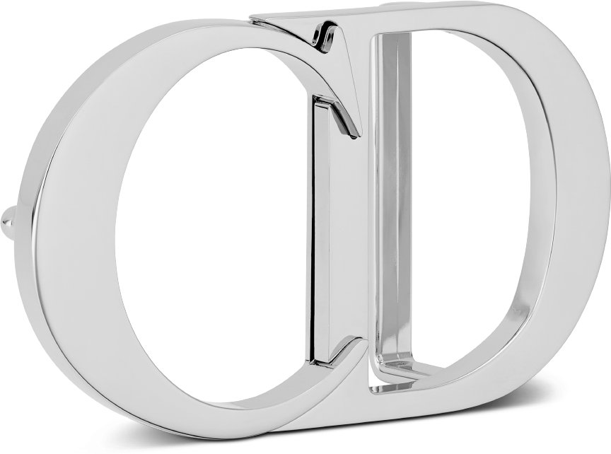 CD Icon Belt Buckle Three quarter closed view