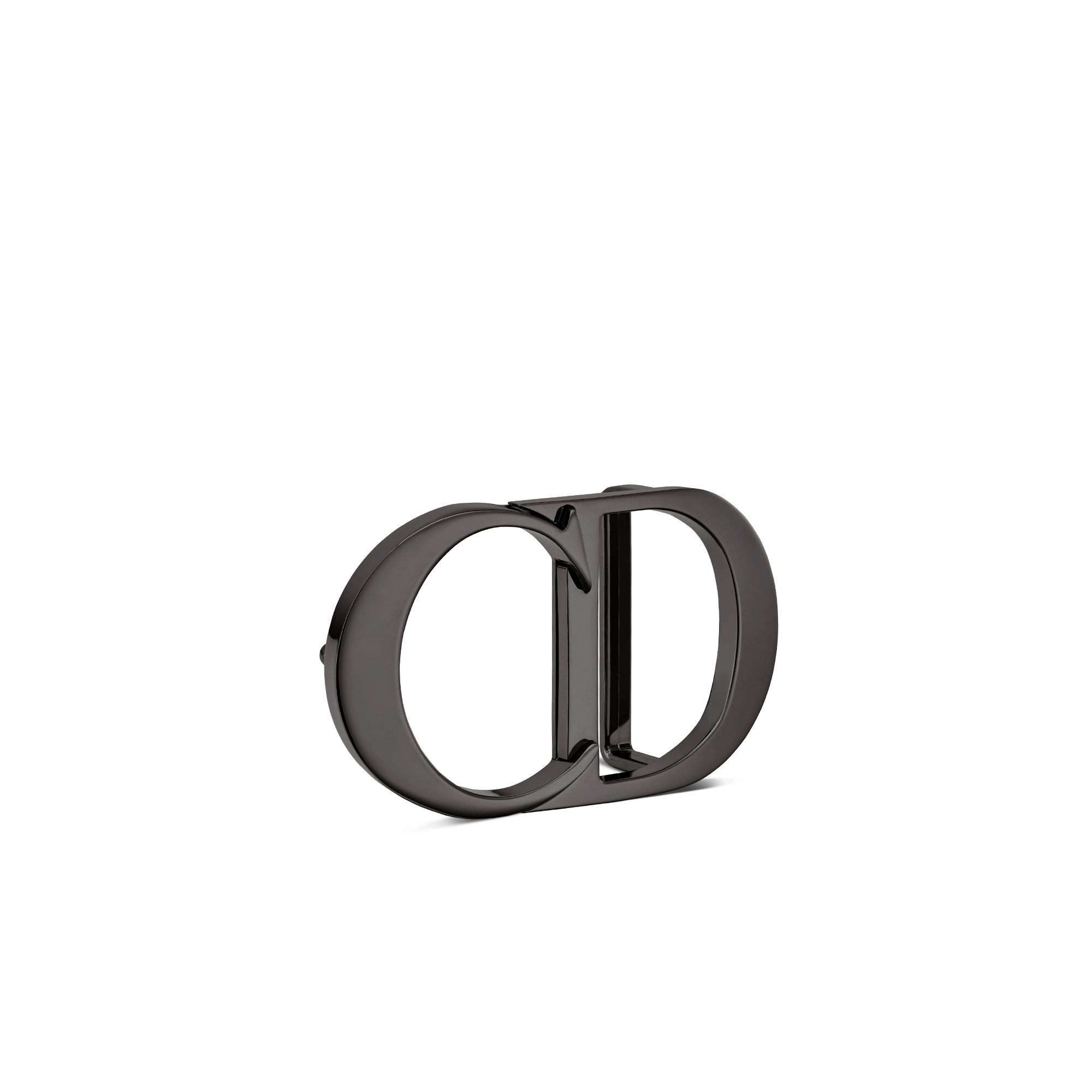 CD Icon Belt Buckle Ruthenium-Finish Brass, 35 MM E03