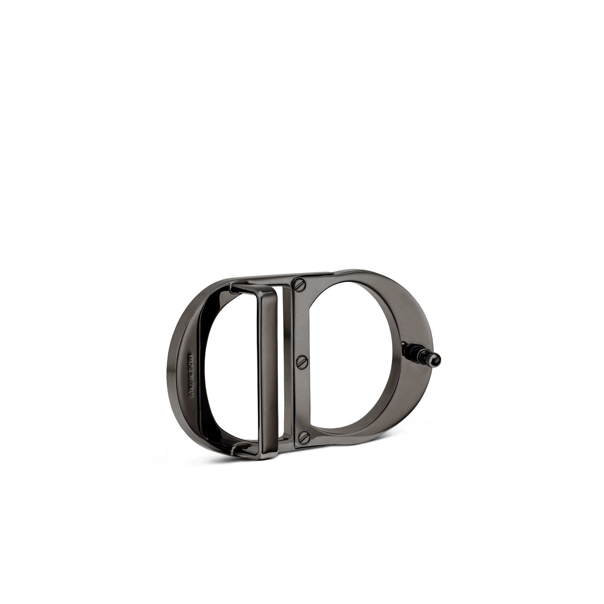 CD Icon Belt Buckle Ruthenium-Finish Brass, 35 MM E05