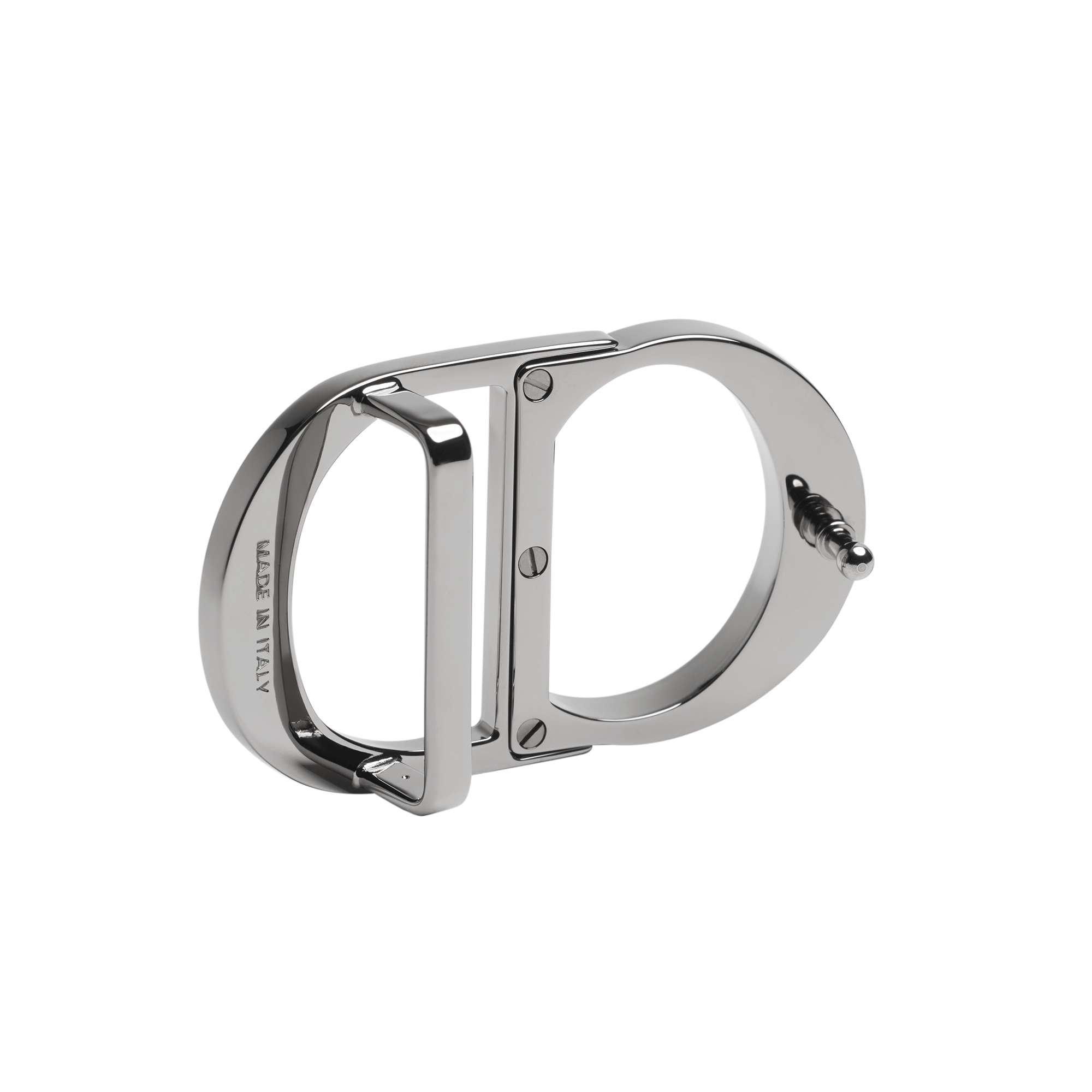 CD Icon Belt Buckle Ruthenium-Finish Brass, 35 MM E05