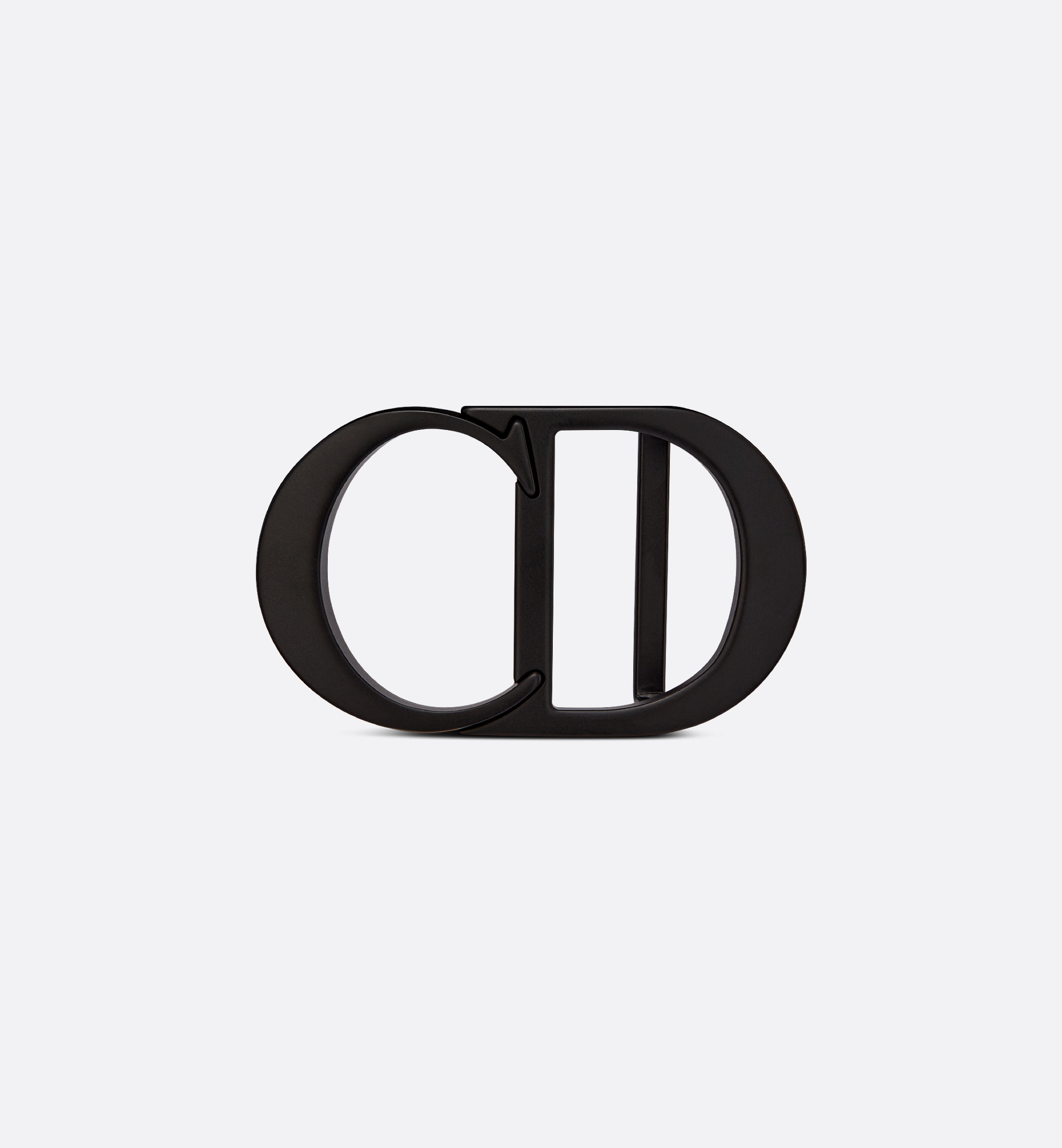 CD Icon Belt Buckle Black Matte Lacquer-Finish Brass, 40 MM CD Icon Belt Buckle Black Matte Lacquer-Finish Brass, 40 MM