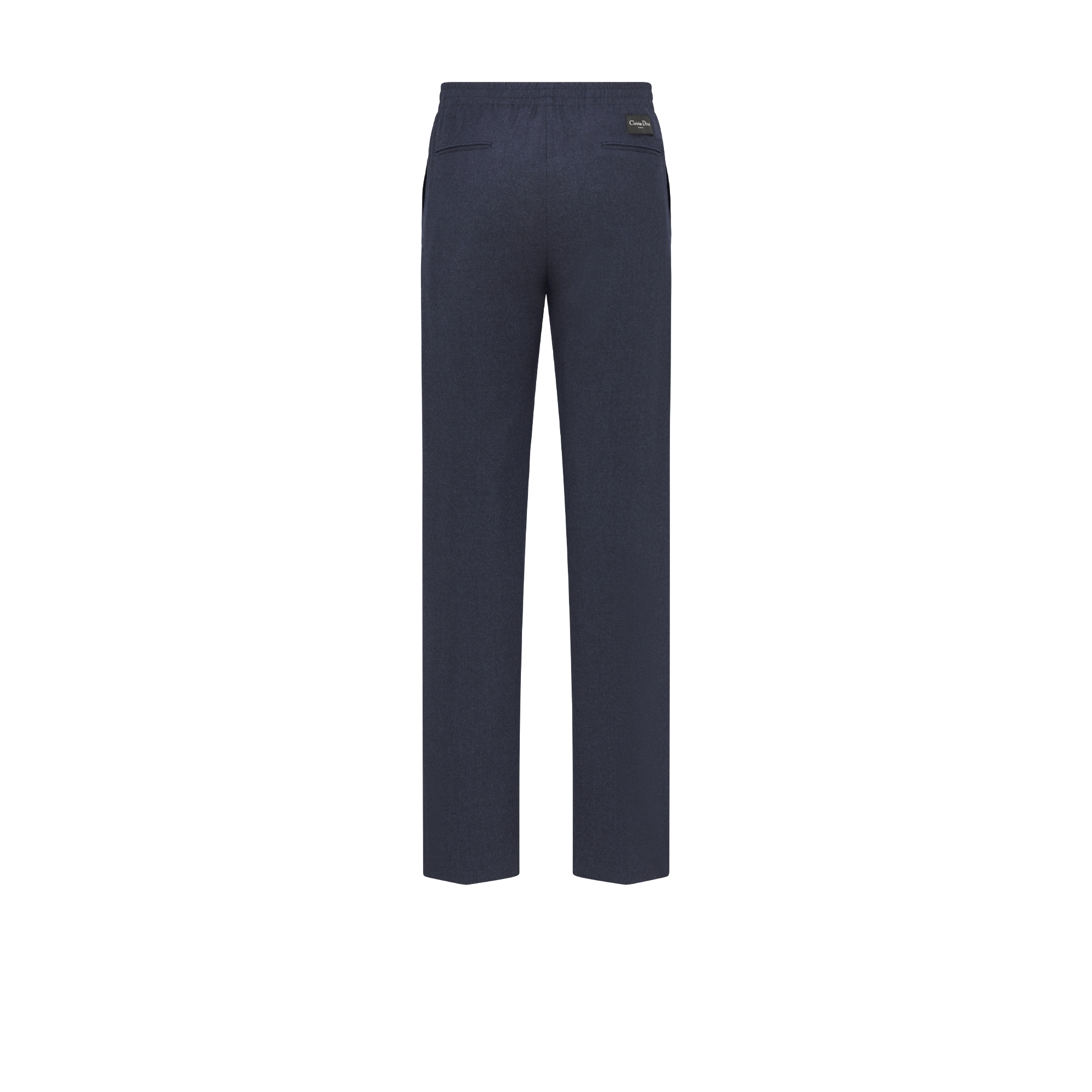 Tailored Track Pants with Christian Dior Couture Tag Navy Blue Virgin Wool E08