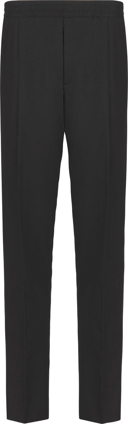 Joggingbroek met Christian Dior Couture kenmerk Zwarte katoenen keperstof DIOR