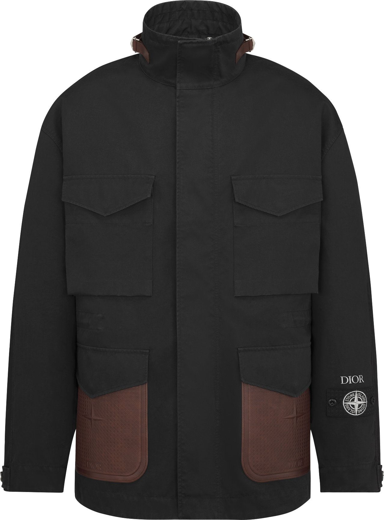 Chaqueta DIOR AND STONE ISLAND Saten de mezcla de algodon negro DIOR