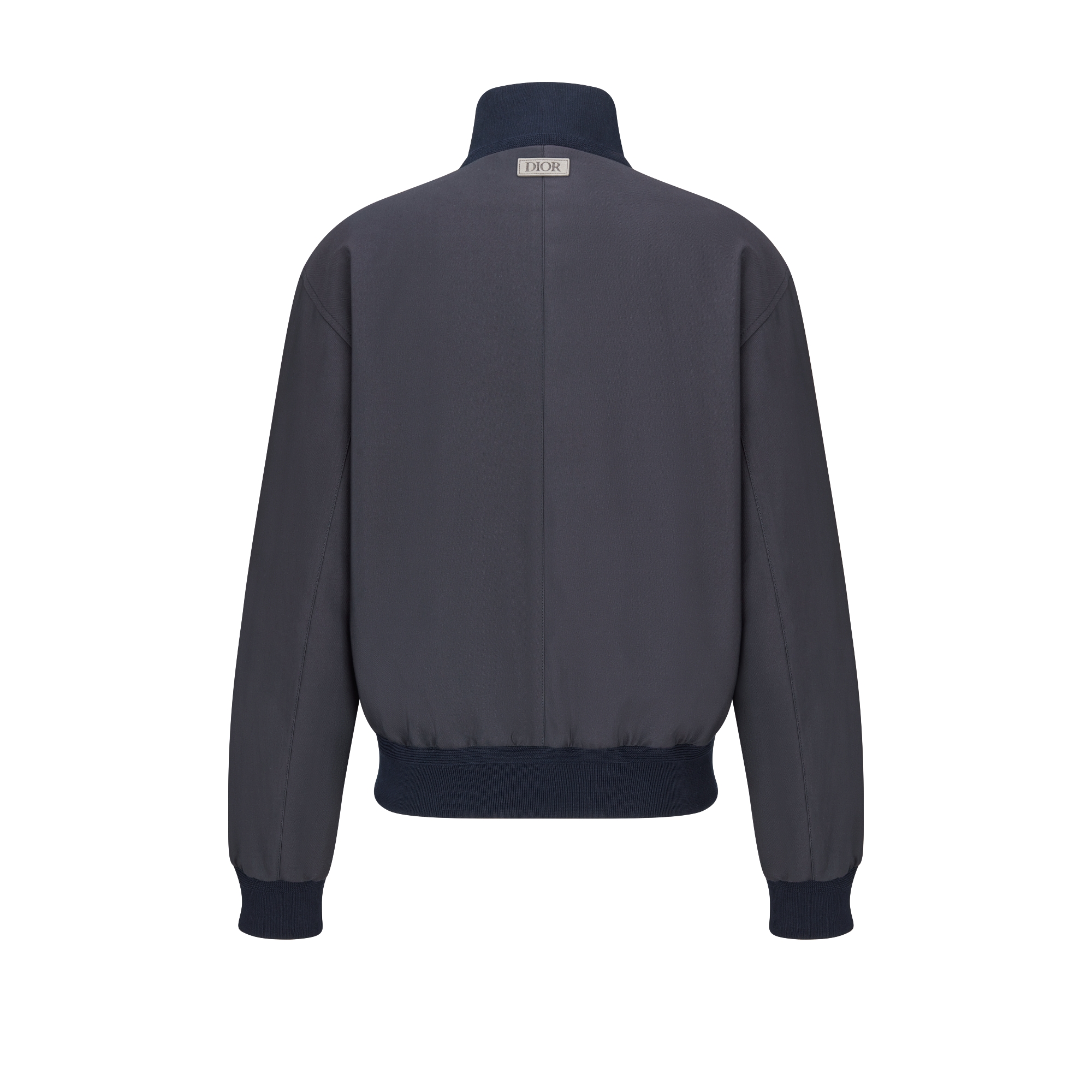 Dior Icons Harrington-Jacke Baumwoll- und Seidenvoile in Blau E08