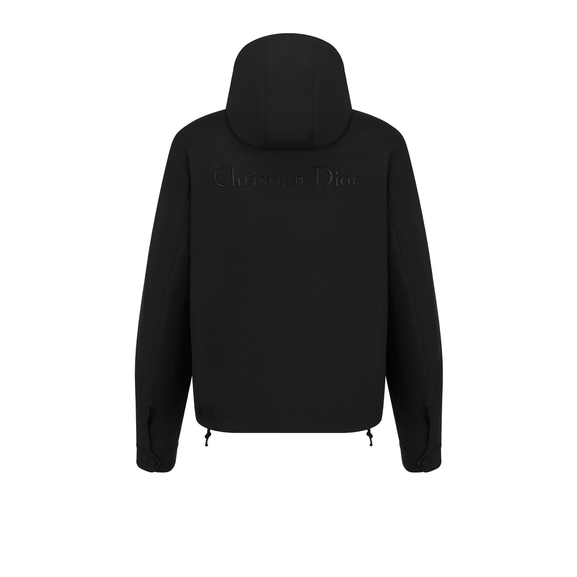 Christian Dior Couture Hooded Jacket Black Technical Fabric E08