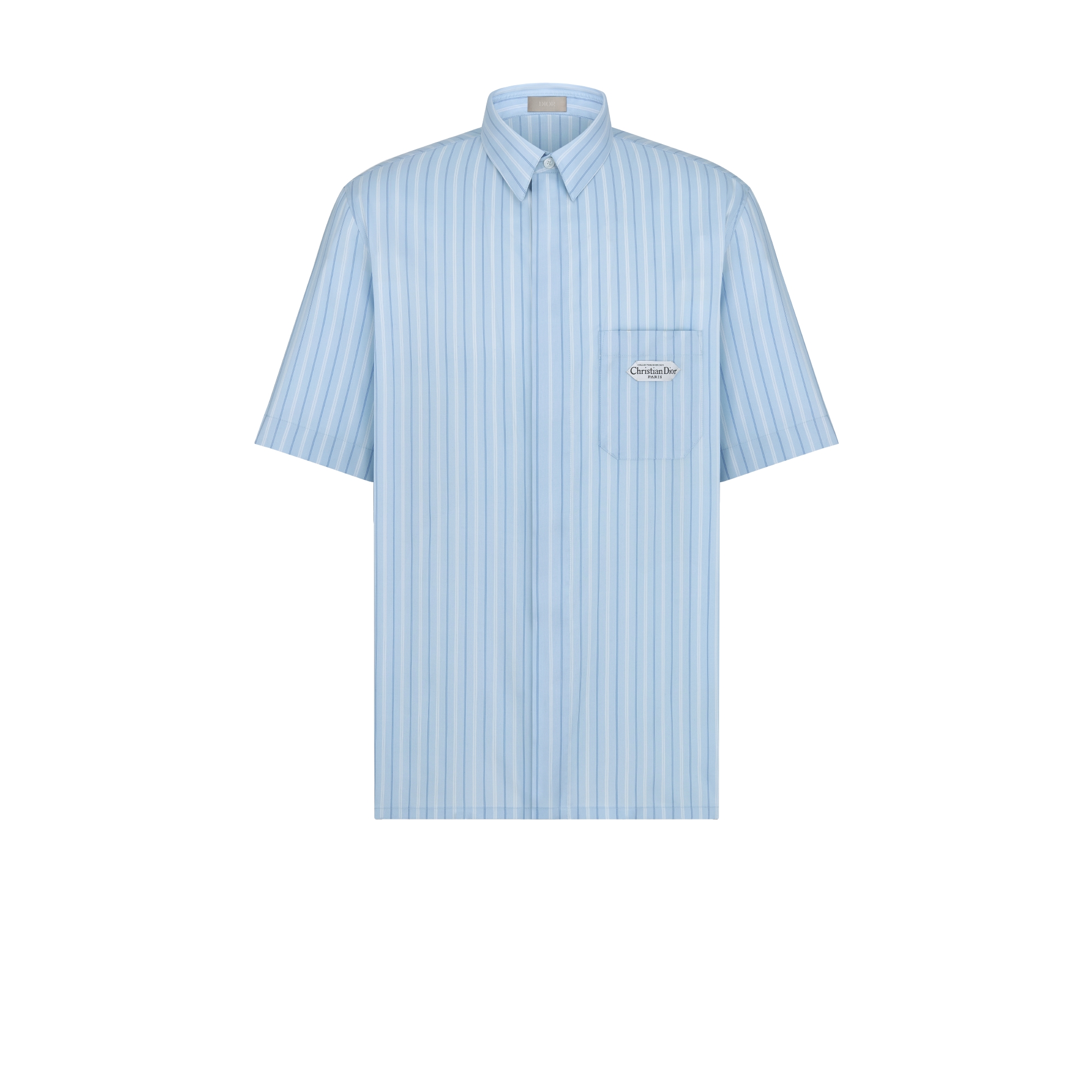 DIOR ショートスリーブ　シルクシャツ　ライトグレー系 DIOR ショートスリーブ シルクシャツ ライトグレー系