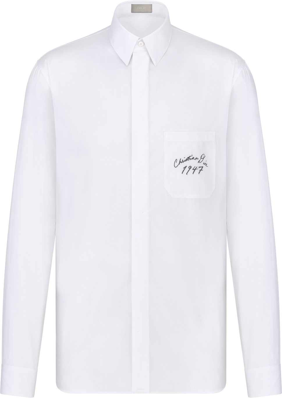 Handwritten Christian Dior 1947 Shirt White Cotton Poplin | DIOR