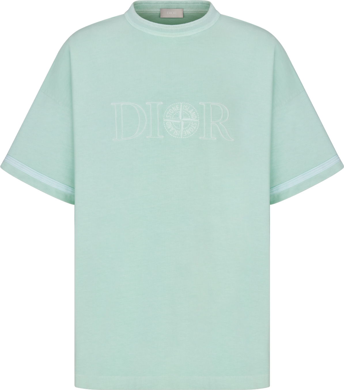 DIOR AND STONE ISLAND T-Shirt, Oversized Fit Black Cotton Jersey | DIOR