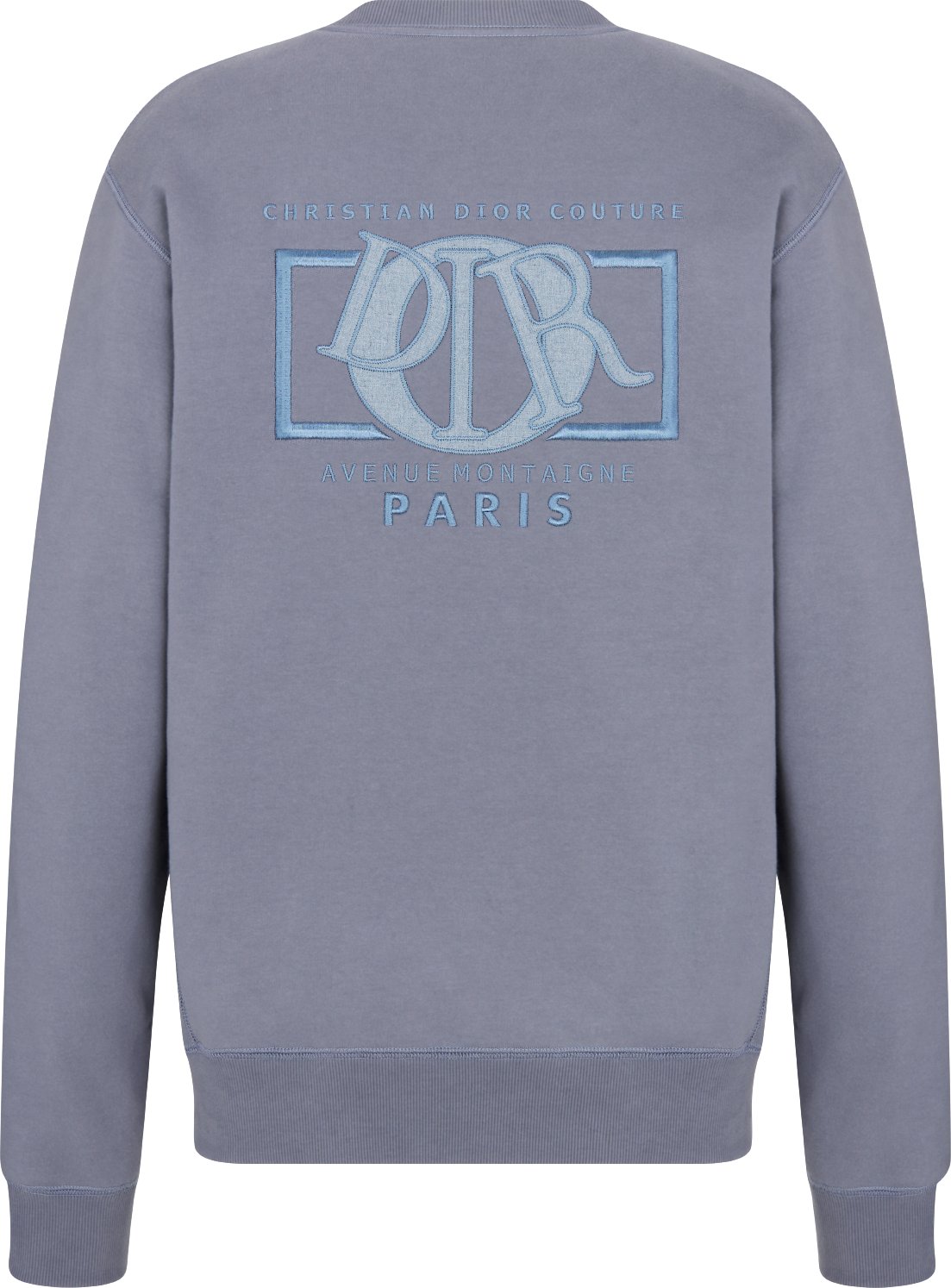 Dior Charm Relaxed Fit Sweatshirt Gray Cotton Fleece DIOR