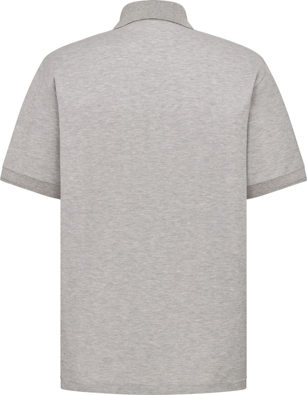 Dior Icons Polo Shirt Gray Cotton and Silk Pique DIOR