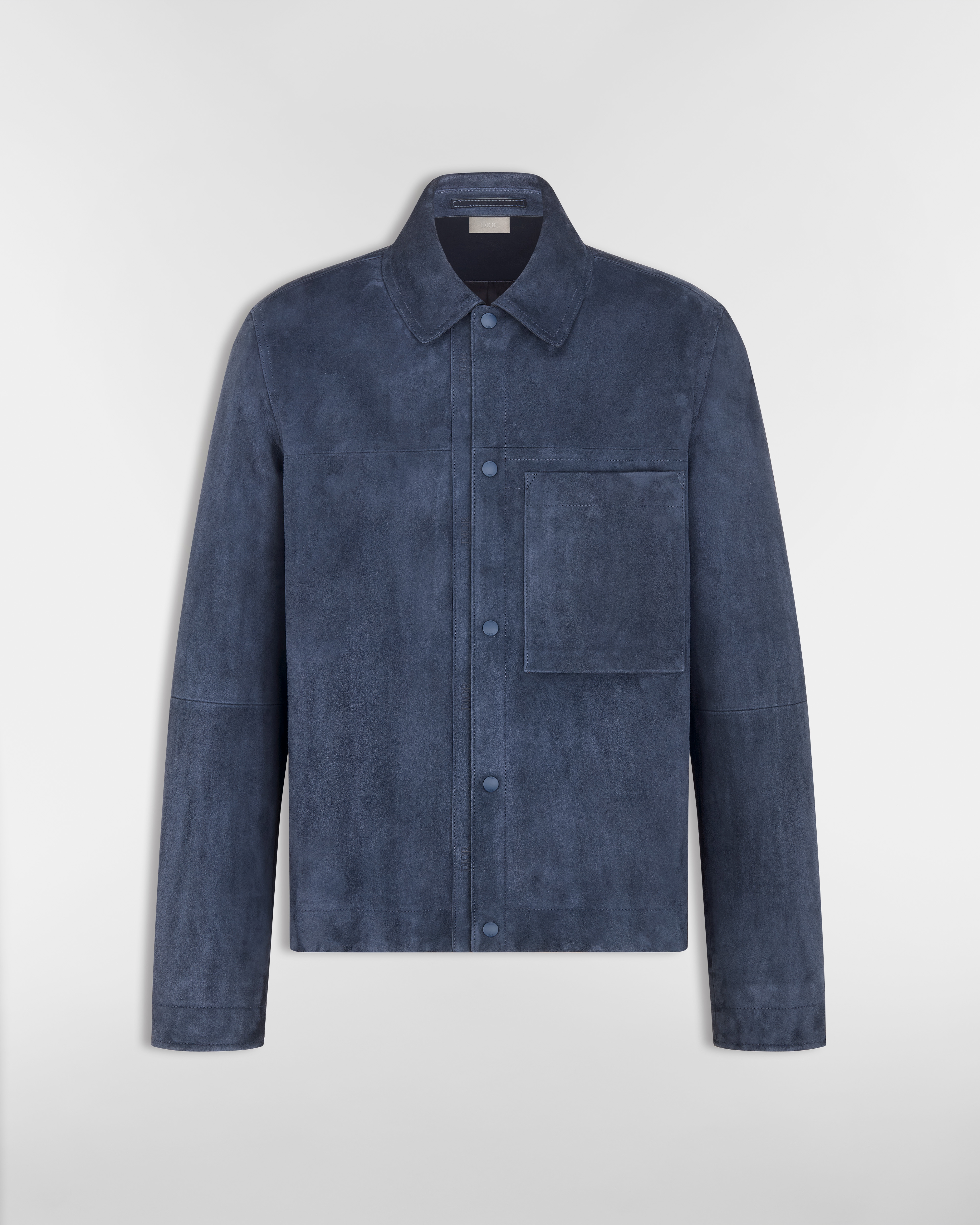 Blouson Lammleder in Marineblau E01