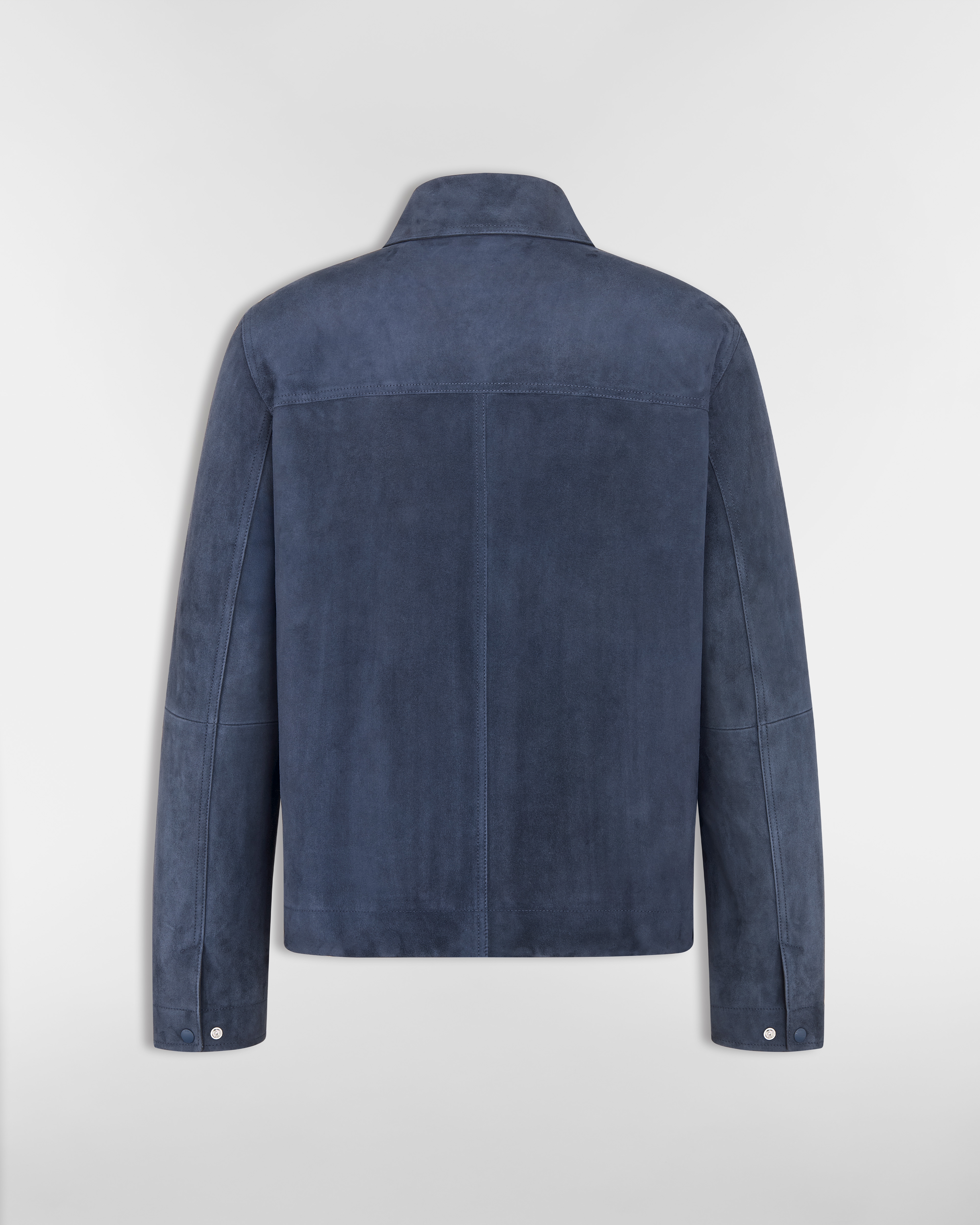 Blouson Jacket Navy Blue Lambskin E08