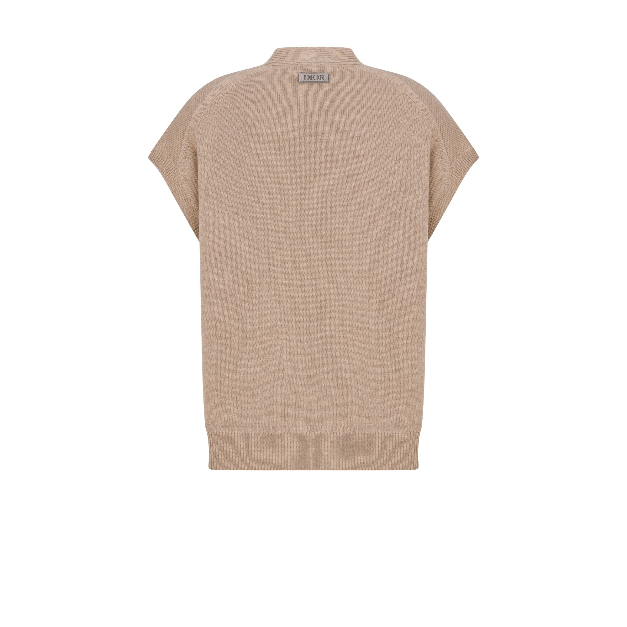 Chaleco de punto Dior Icons Punto de cachemira beige E08