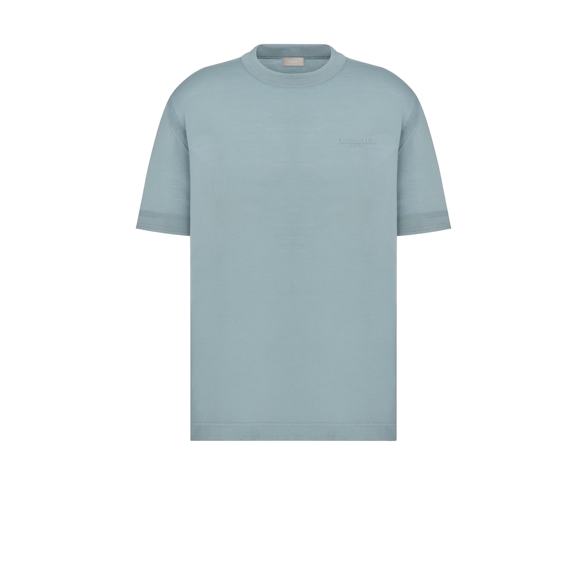 Christian Dior Couture T-Shirt Gray Virgin Wool Jersey | DIOR