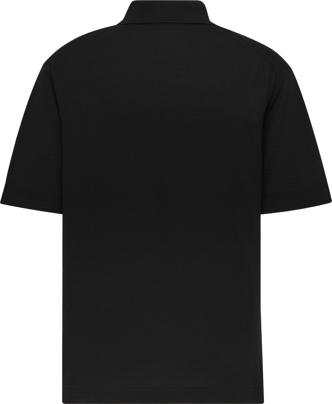 Christian Dior Couture Polo Shirt Black Virgin Wool Jersey DIOR