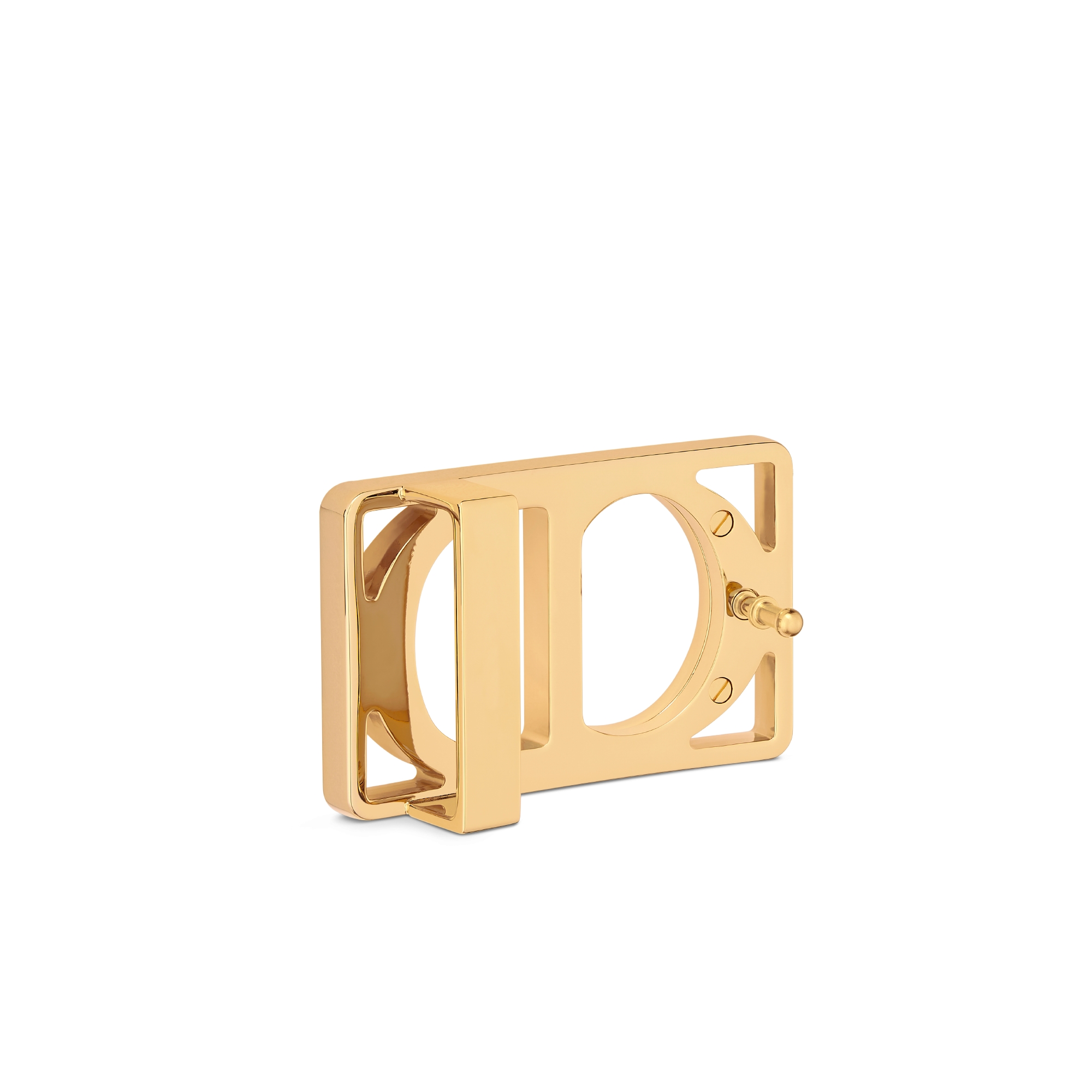 CD Icon Belt Buckle Gold-Finish Brass, 35 MM E05