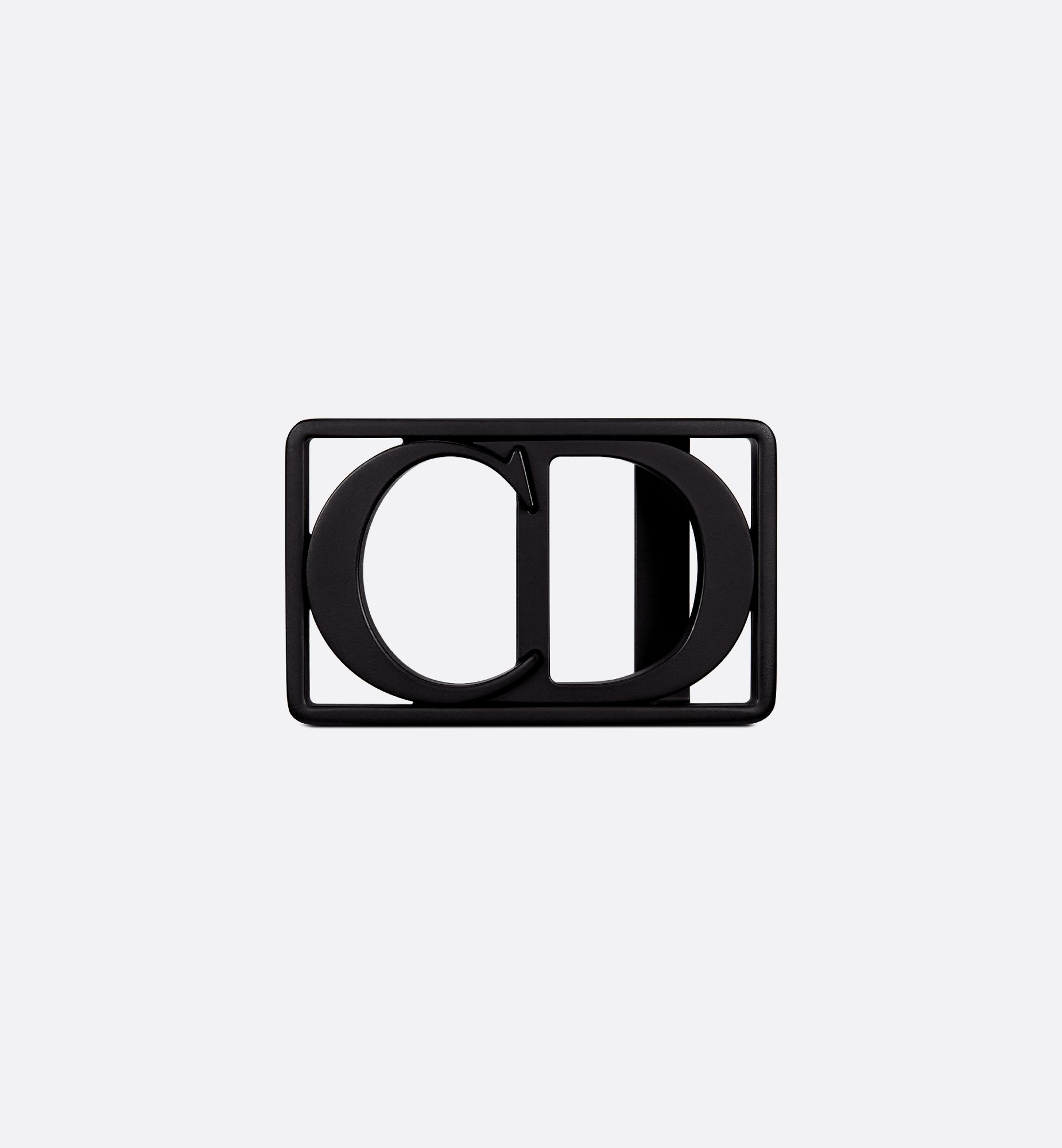 CD Icon Belt Buckle Ruthenium-Finish Brass, 35 MM | DIOR CD Icon Belt Buckle Ruthenium-Finish Brass, 35 MM | DIOR