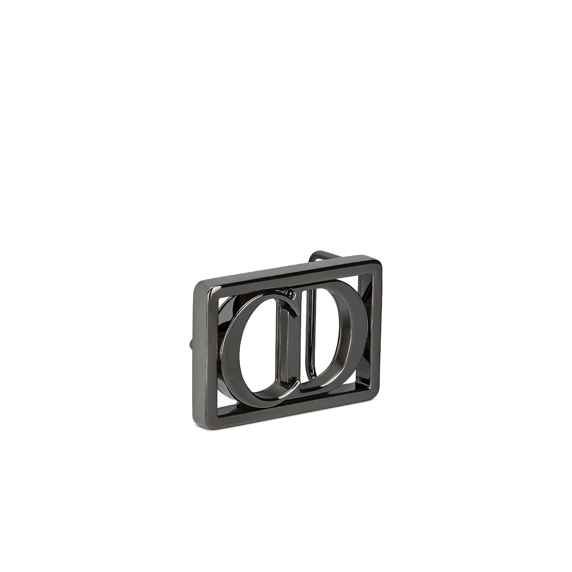 CD Icon Belt Buckle Ruthenium-Finish Brass, 35 MM E03