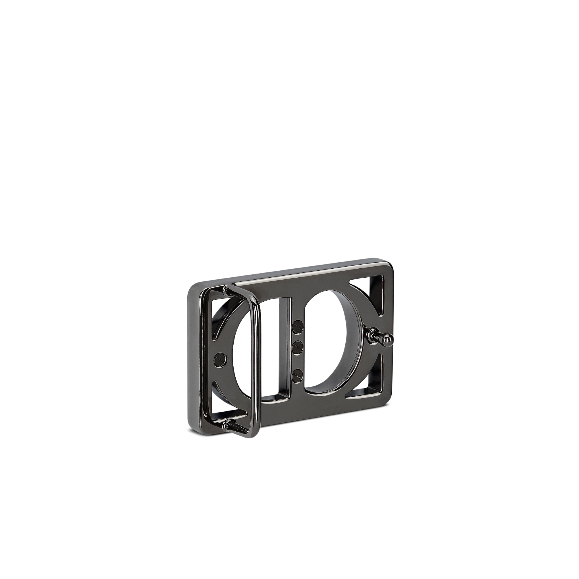 CD Icon Belt Buckle Ruthenium-Finish Brass, 35 MM E05