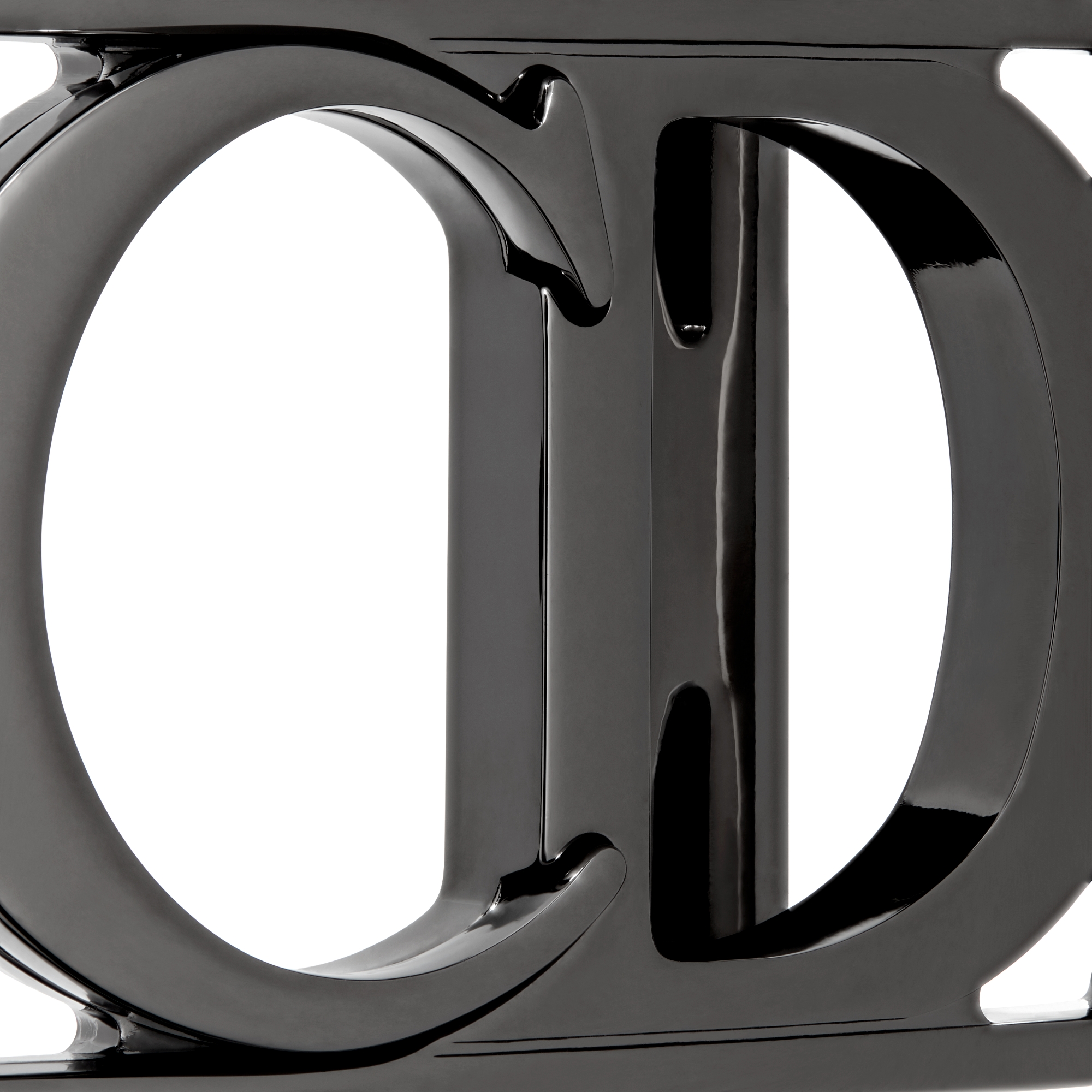 CD Icon Belt Buckle Ruthenium-Finish Brass, 35 MM E09