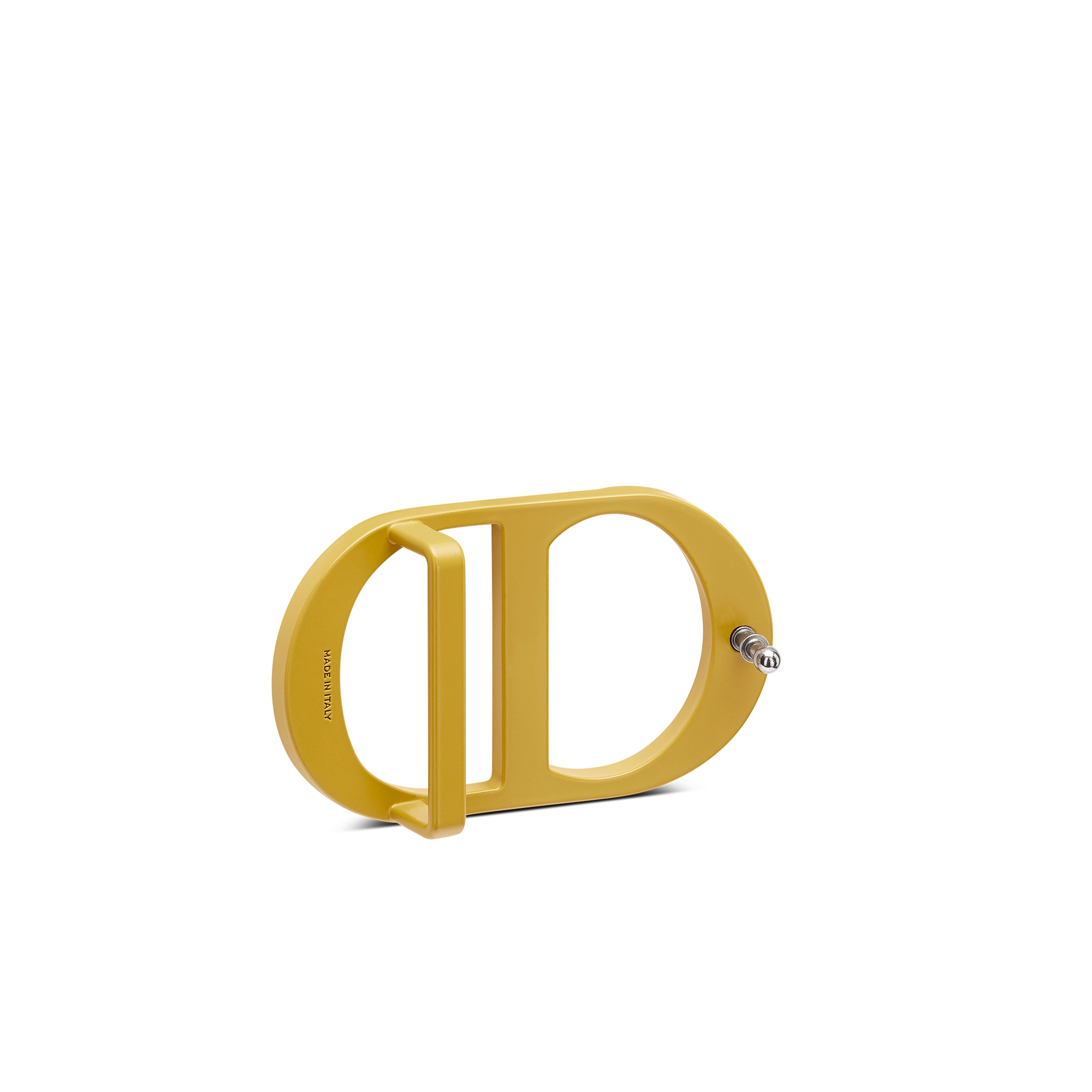 Gesp in de vorm van het CD Icon-kenmerk Geel messing met een mat gelakte afwerking, 35 mm E05