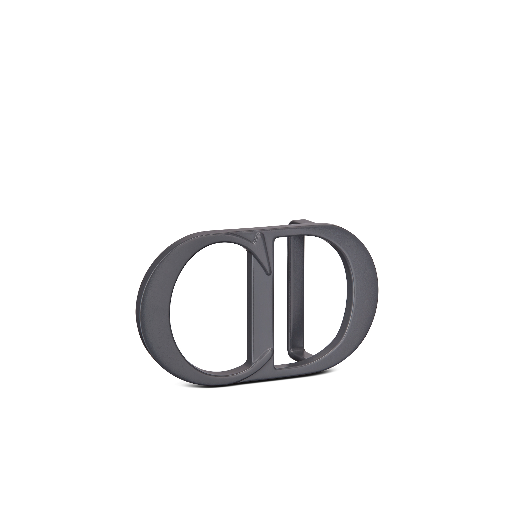 Boucle de ceinture CD Icon Laiton finition laquée mate gris foncé, 35 mm E03