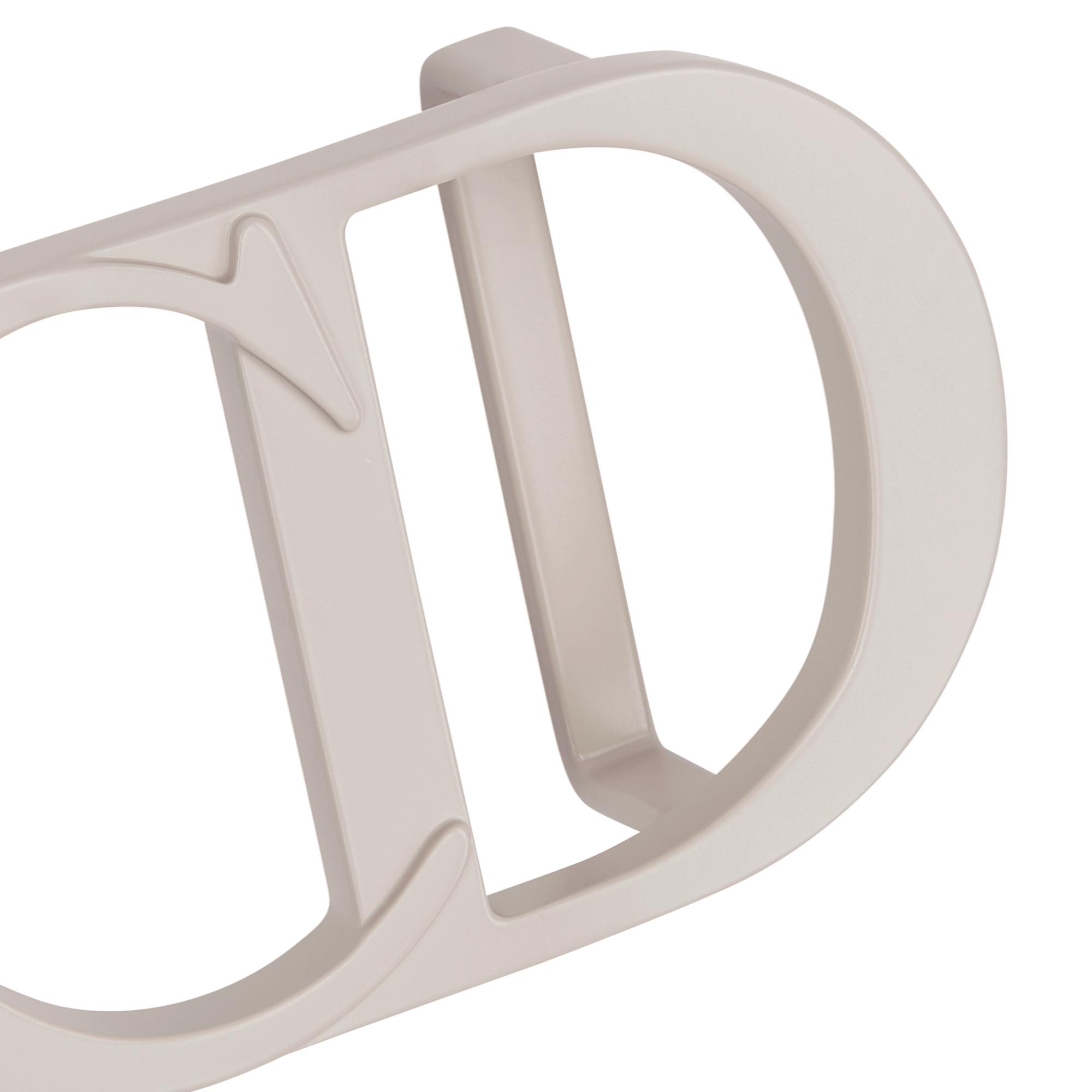 CD Icon-riem met gesp Beige messing met matte, gelakte afwerking, 35 mm E09