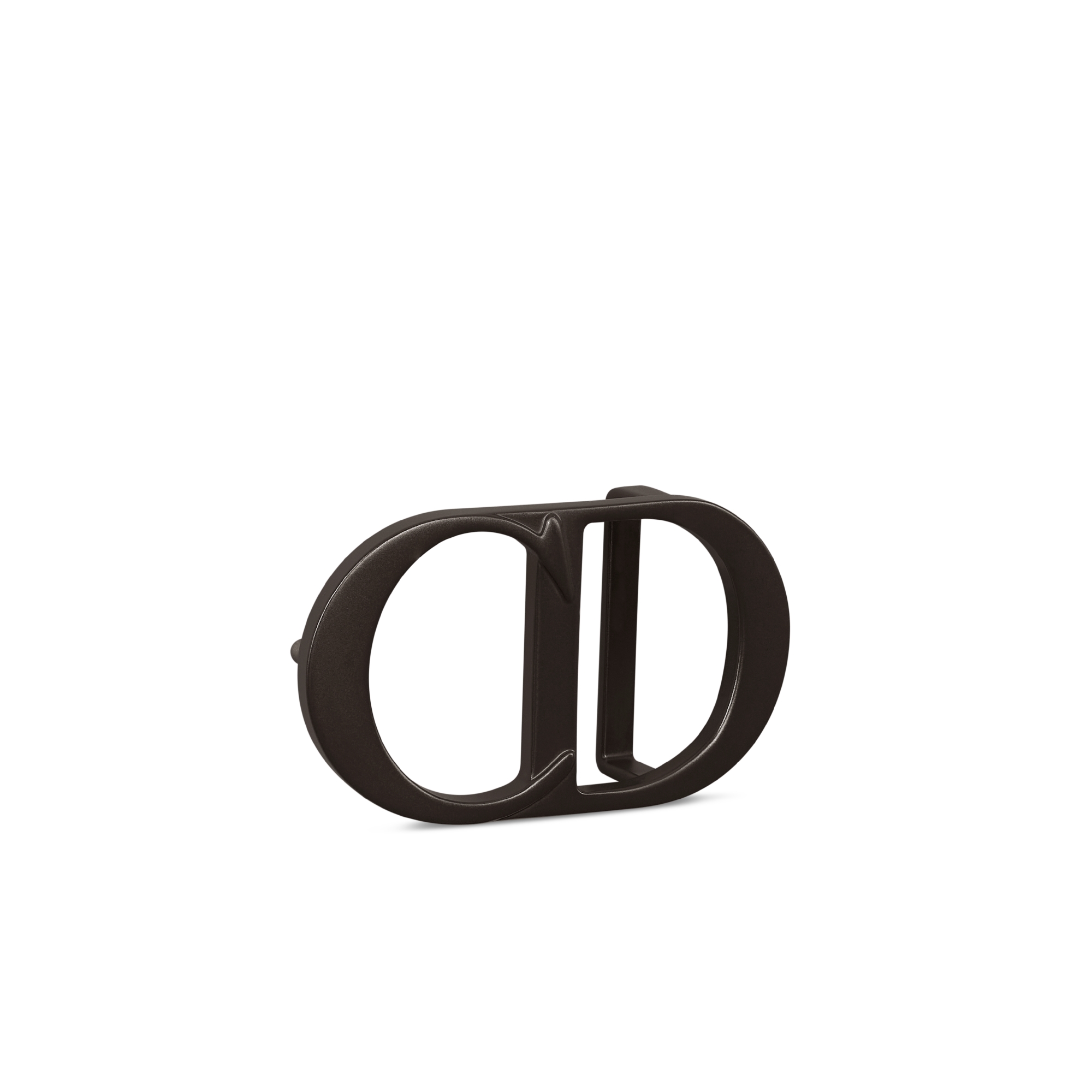 CD Icon Belt Buckle Brown Matte Lacquer-Finish Brass, 35 MM E03