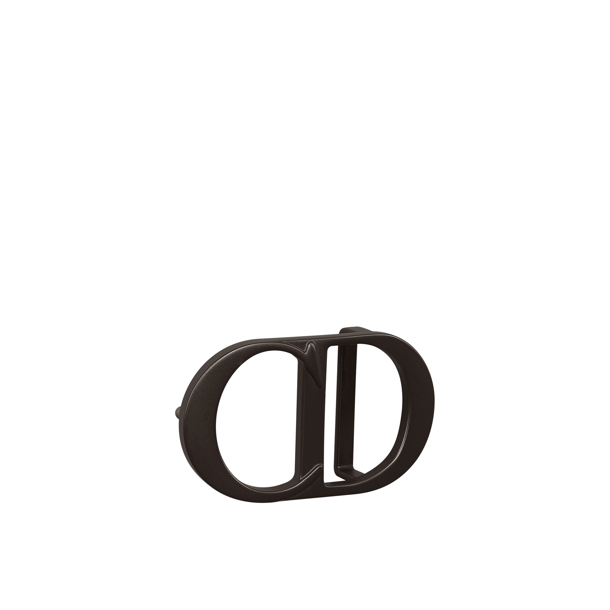 CD Icon Belt Buckle Brown Matte Lacquer-Finish Brass, 35 MM E03