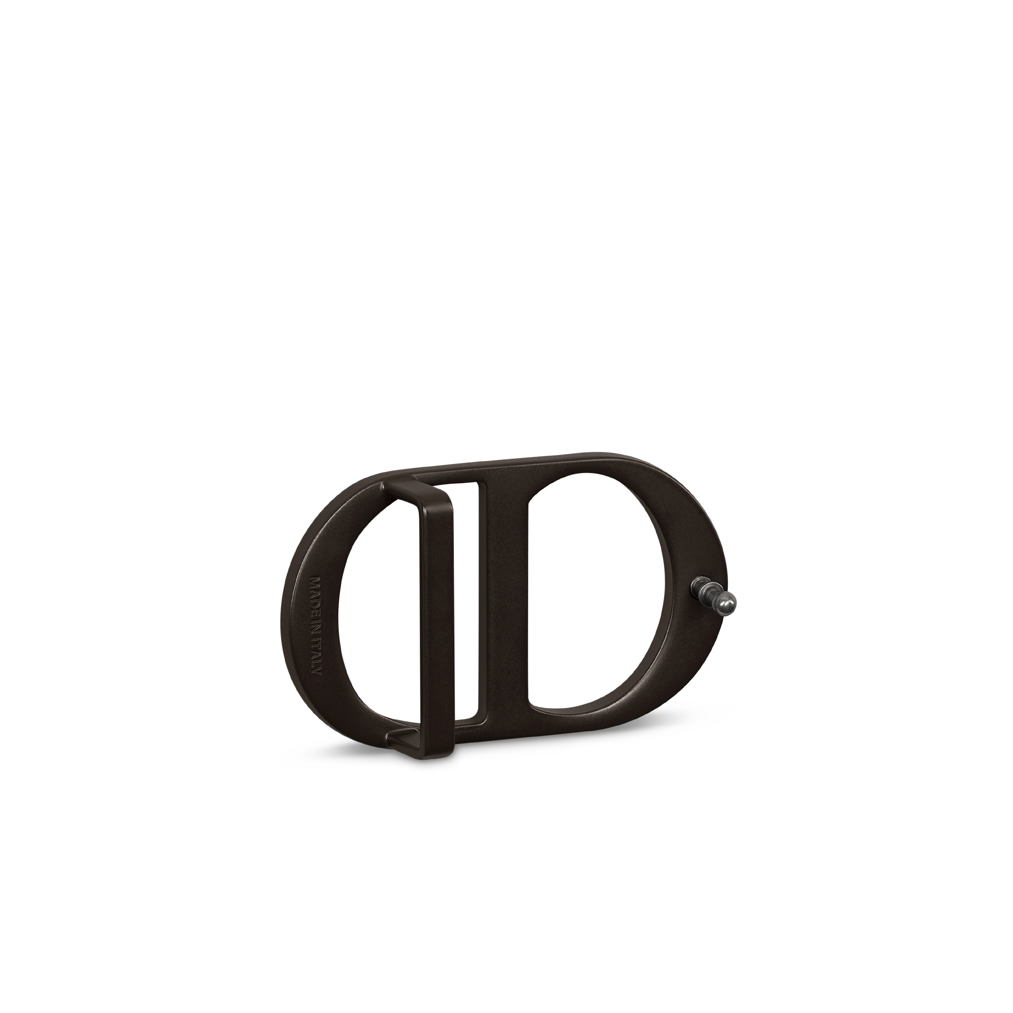 CD Icon Belt Buckle Brown Matte Lacquer-Finish Brass, 35 MM E05