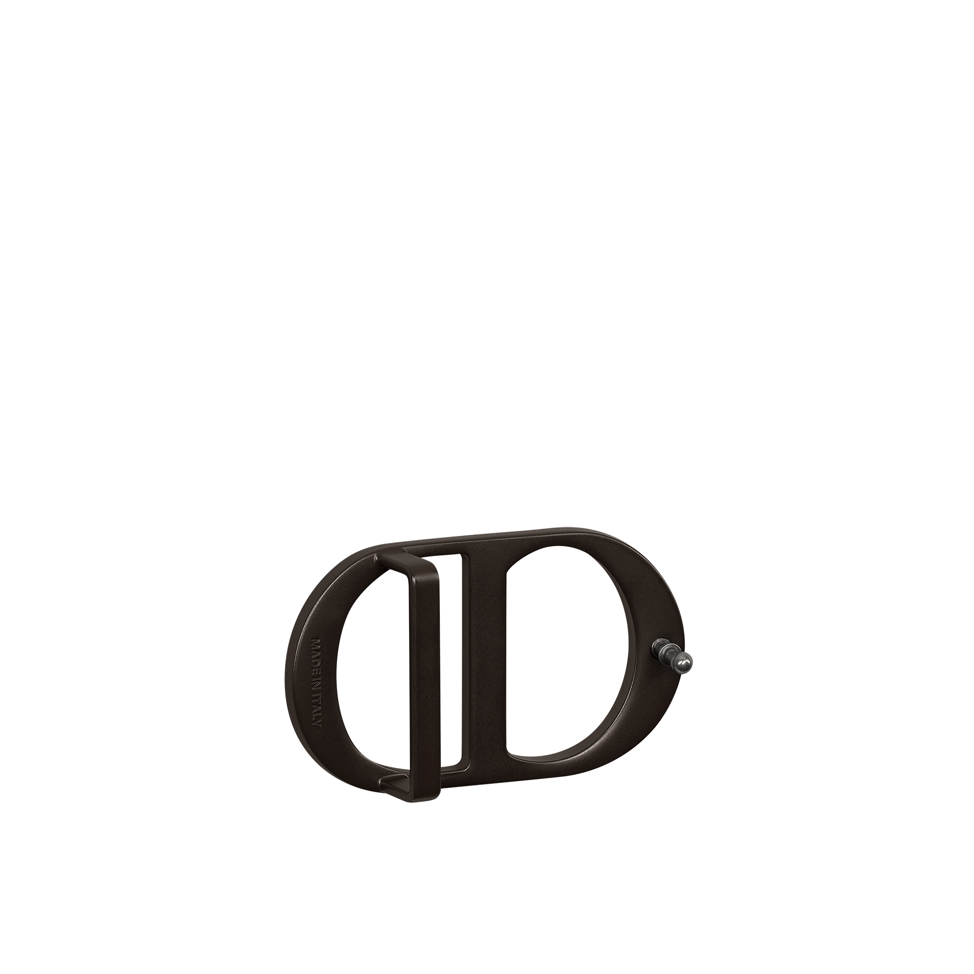 CD Icon Belt Buckle Brown Matte Lacquer-Finish Brass, 35 MM E05